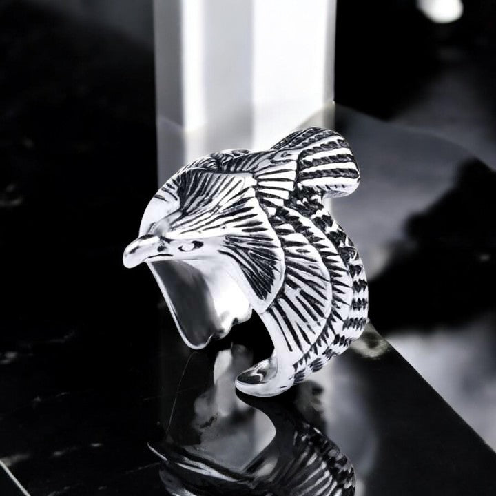 Punk Eagle Ring