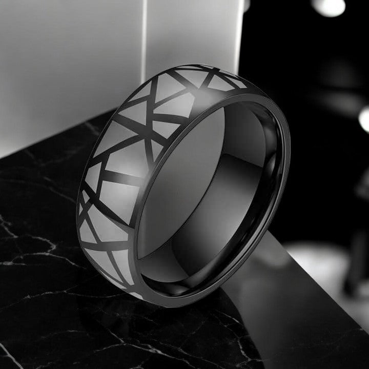 Crackle Pattern Ring