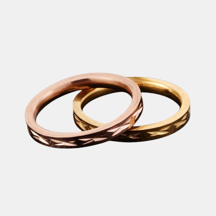 Willow Leaf Wedding Band Ring