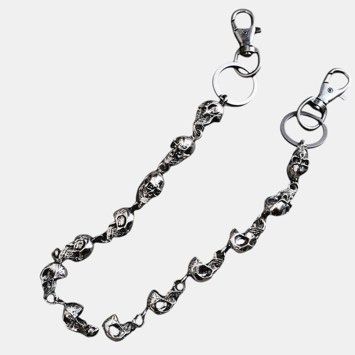 Gothic Pocket Skull Waist Key Chain
