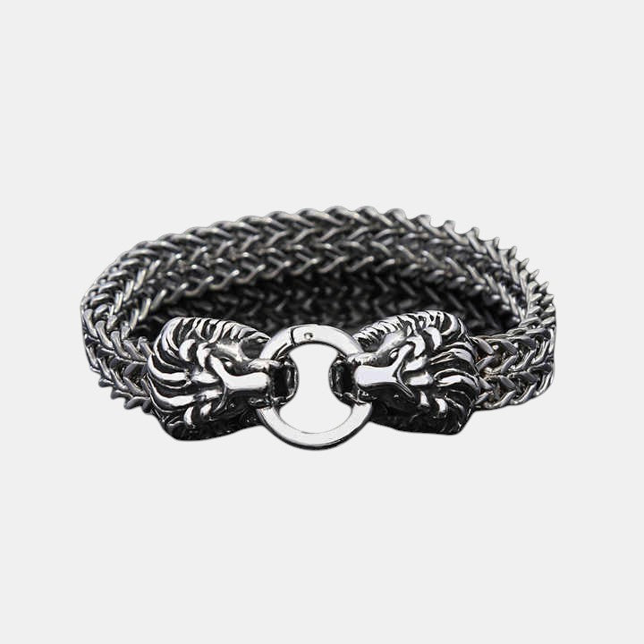 Titanium Steel Lion Head Bracelet