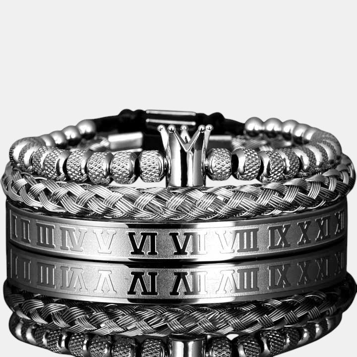 Crown Charm Bracelet Men