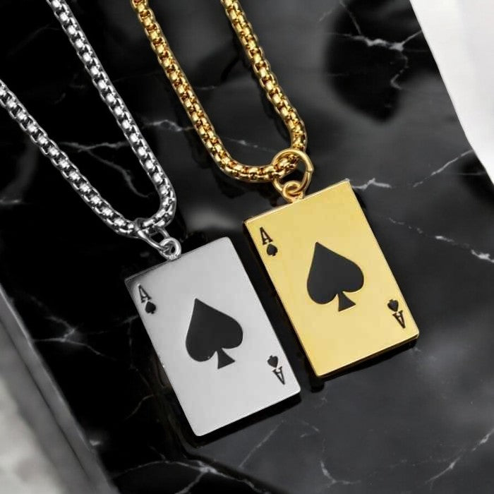 Spades A Deep Engrave Pendant