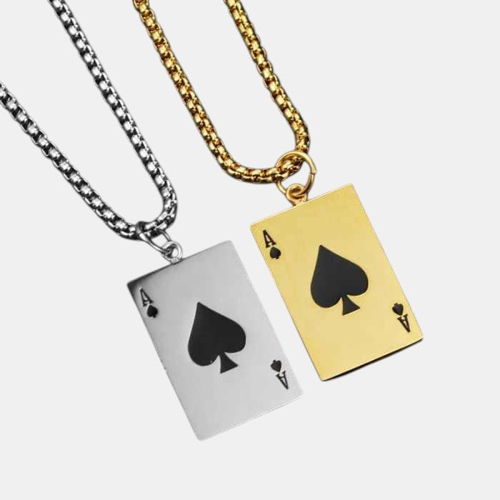 Spades A Deep Engrave Pendant
