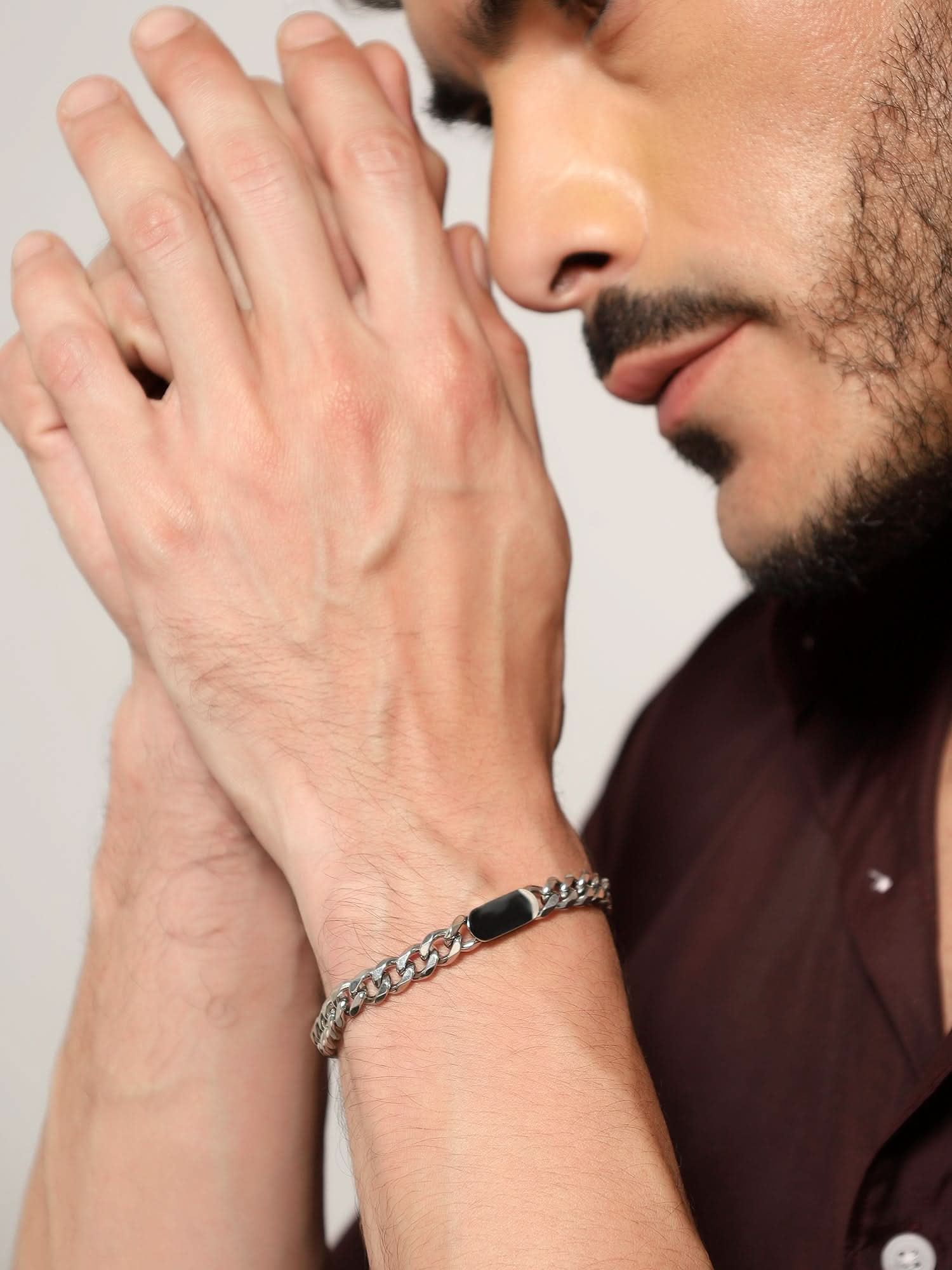 Hip Hop Jewelry Cuban Bracelet (Silver)