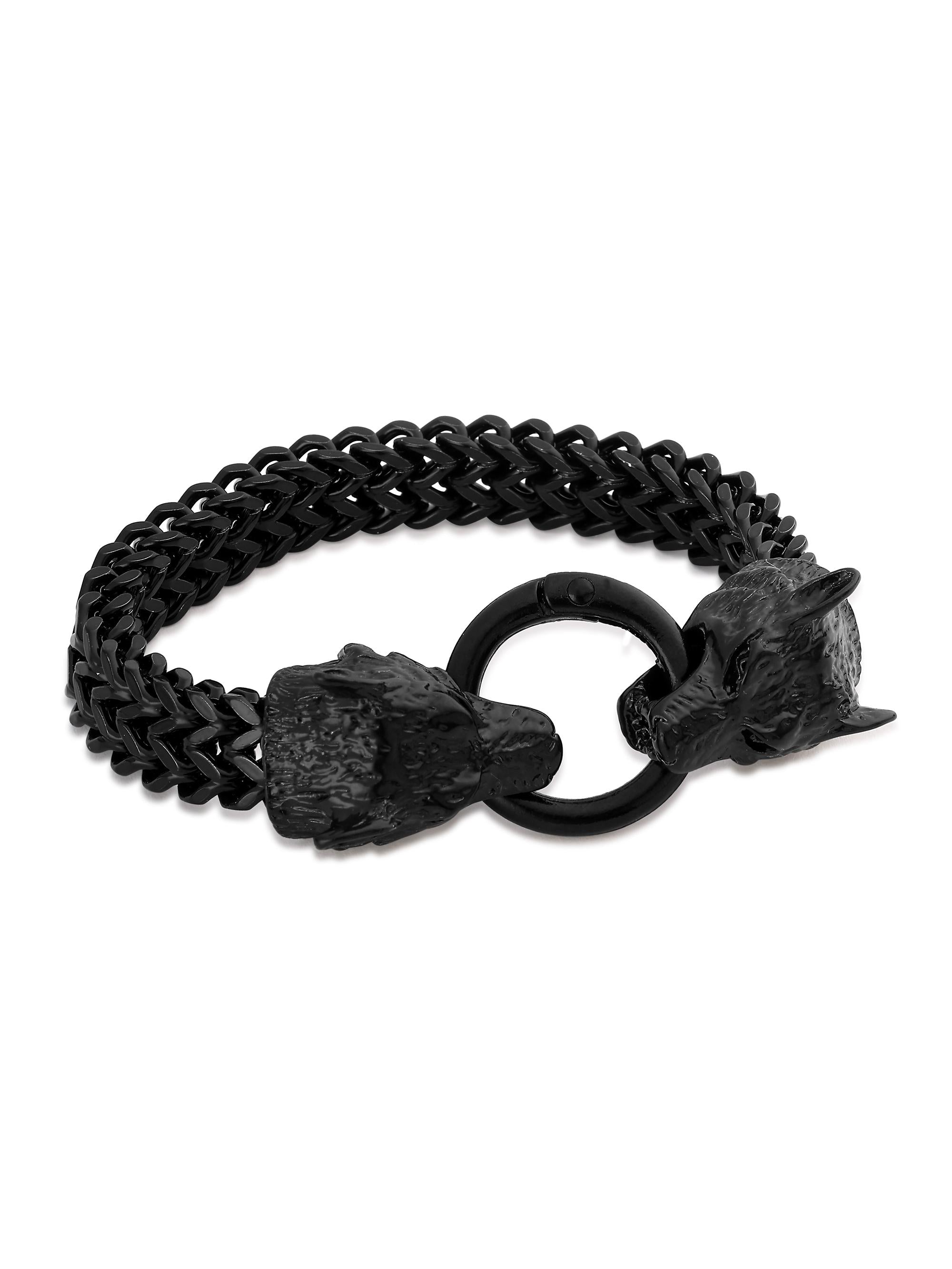 Viking Wolf Head Bracelet