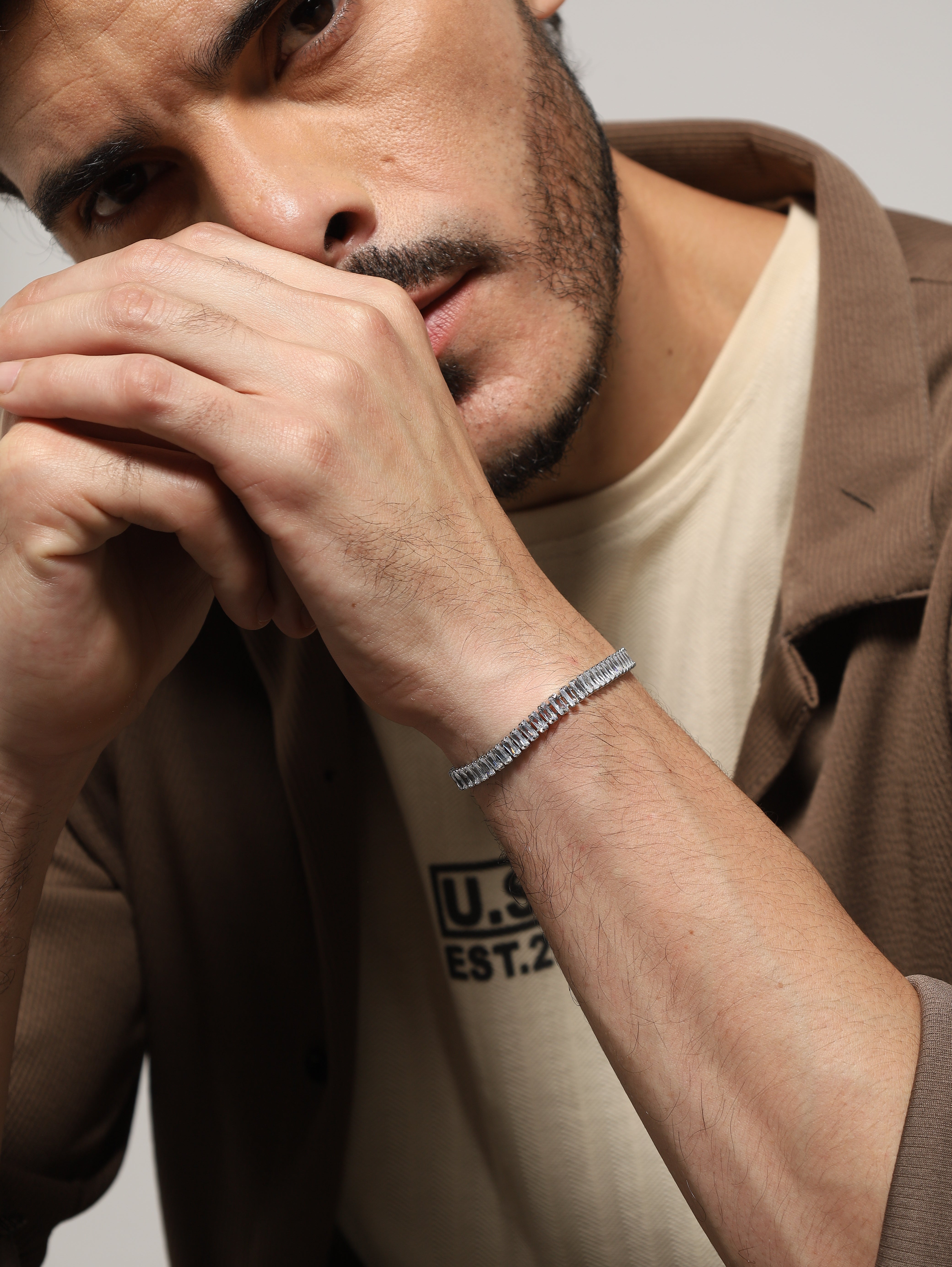 Tennis Bracelet (Silver)