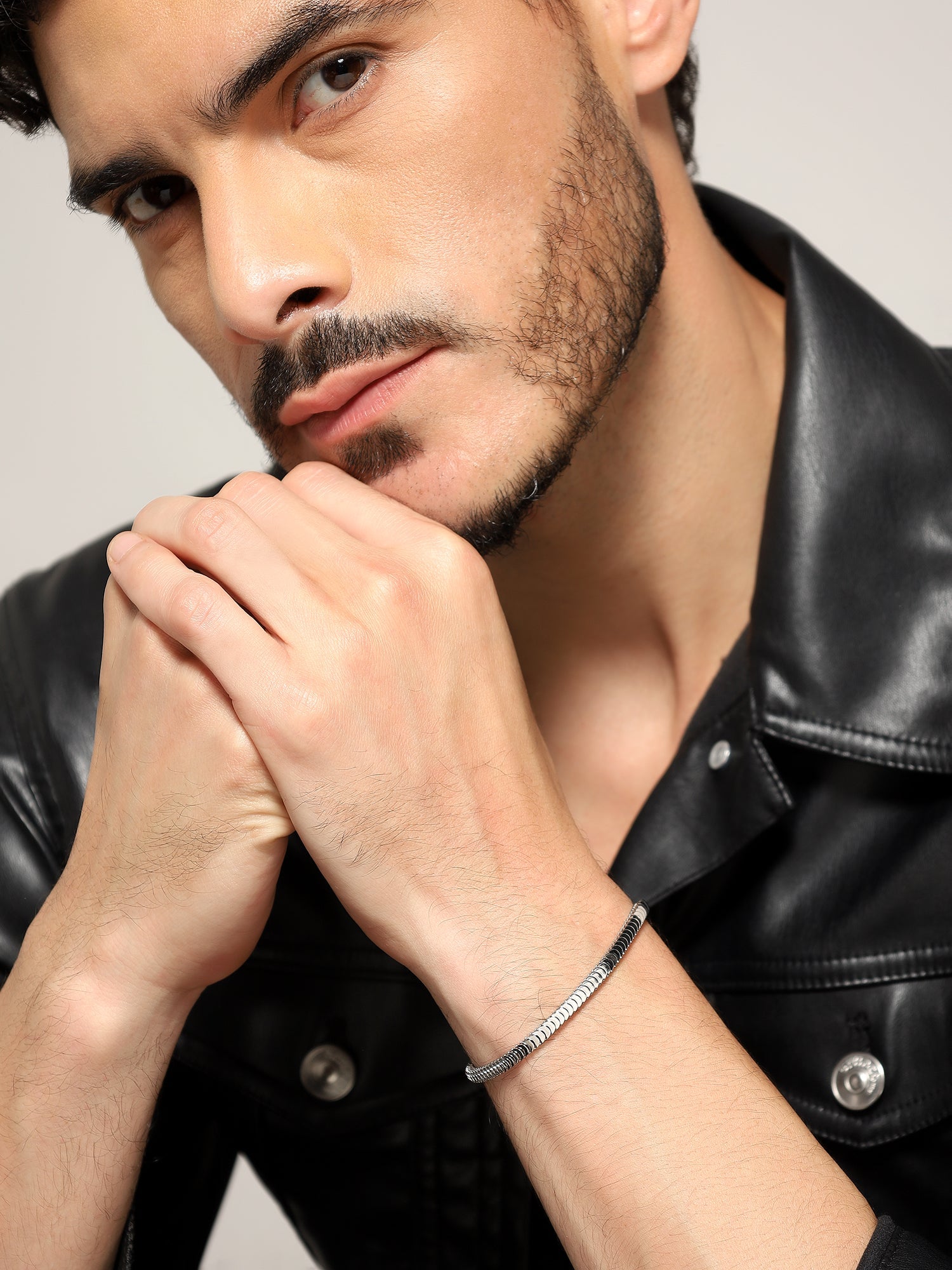 Multi Layer Design Sense Bracelet (Silver)