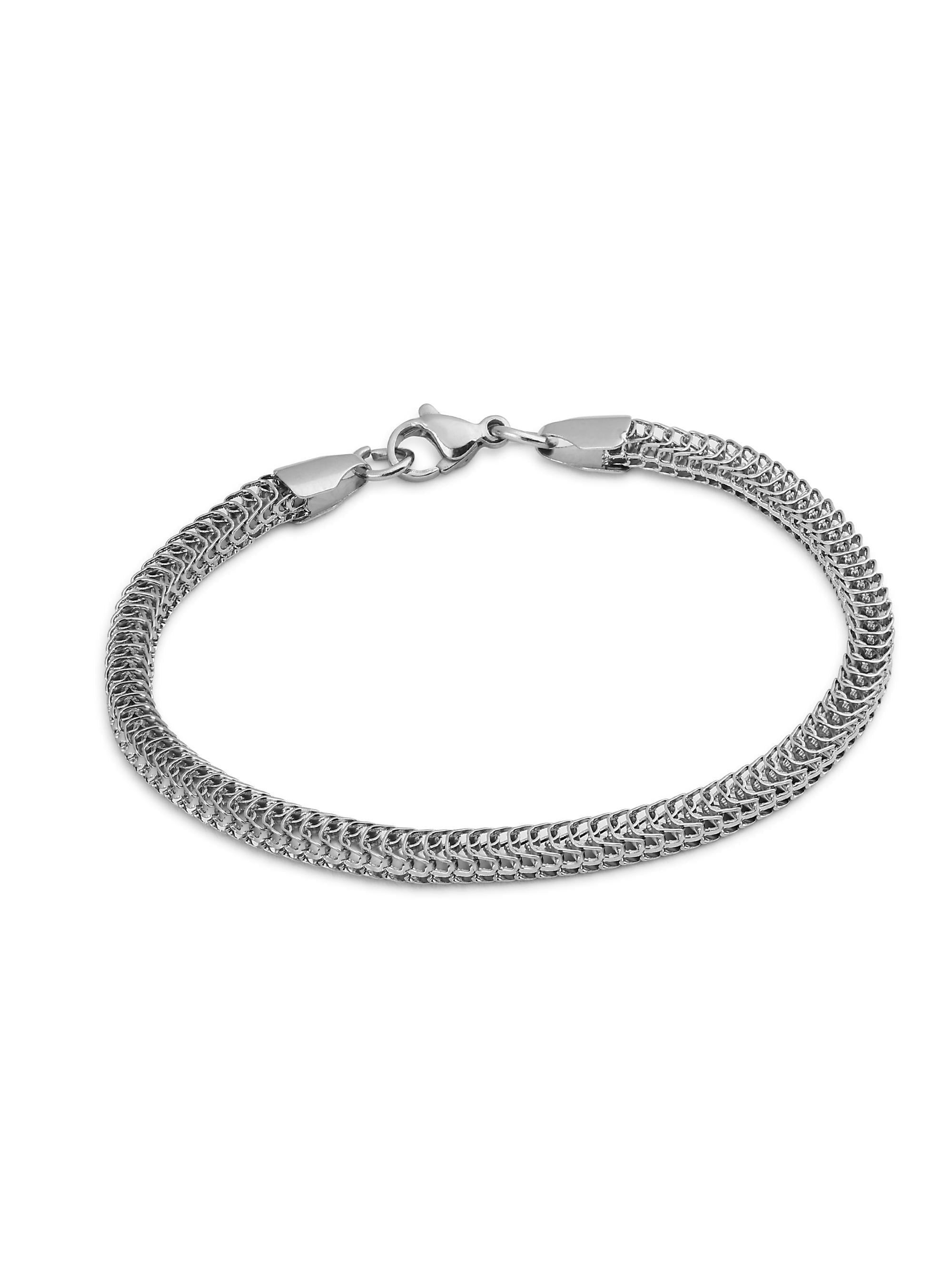 Multi Layer Design Sense Bracelet (Silver)