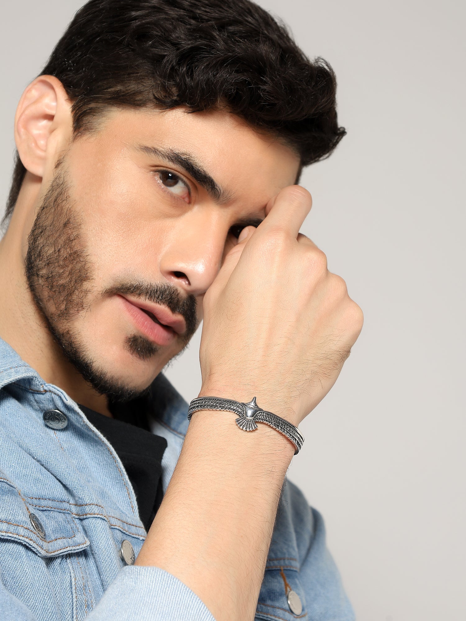 Viking Accessory Eagle Bracelet (Silver)