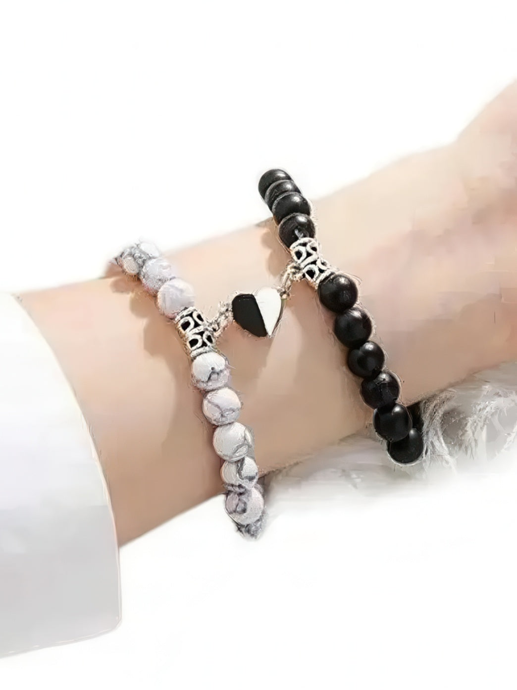 Natural Beads Magnetic Bracelet Set
