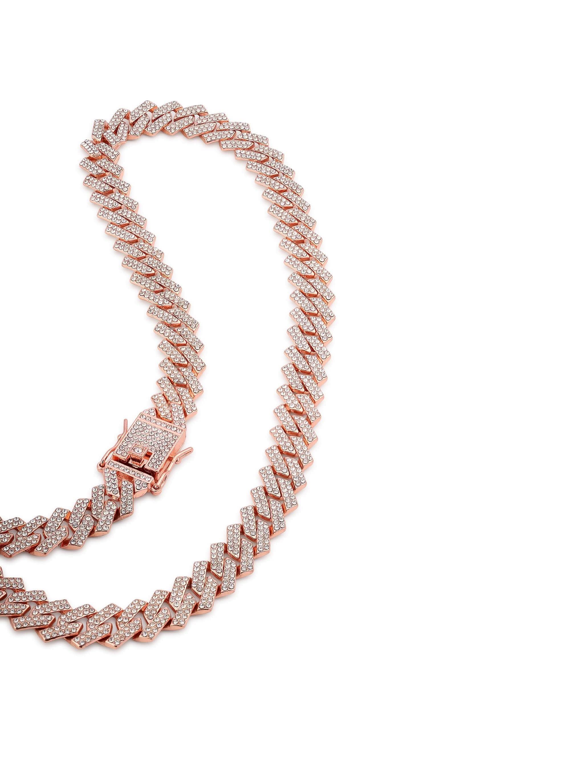 Diamond Cuban Chain (Rose Gold)