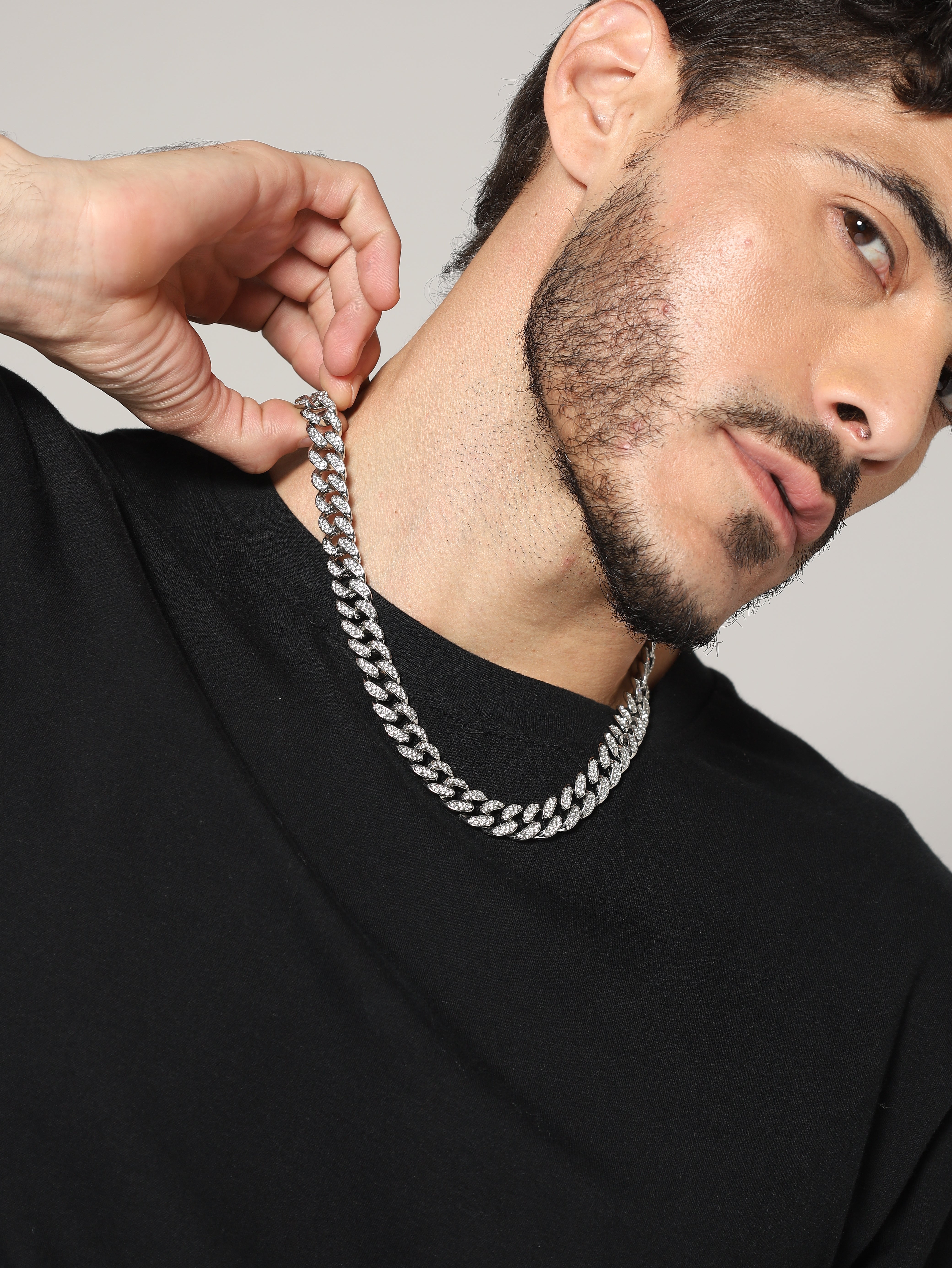 Diamond Cuban Chain (Silver)