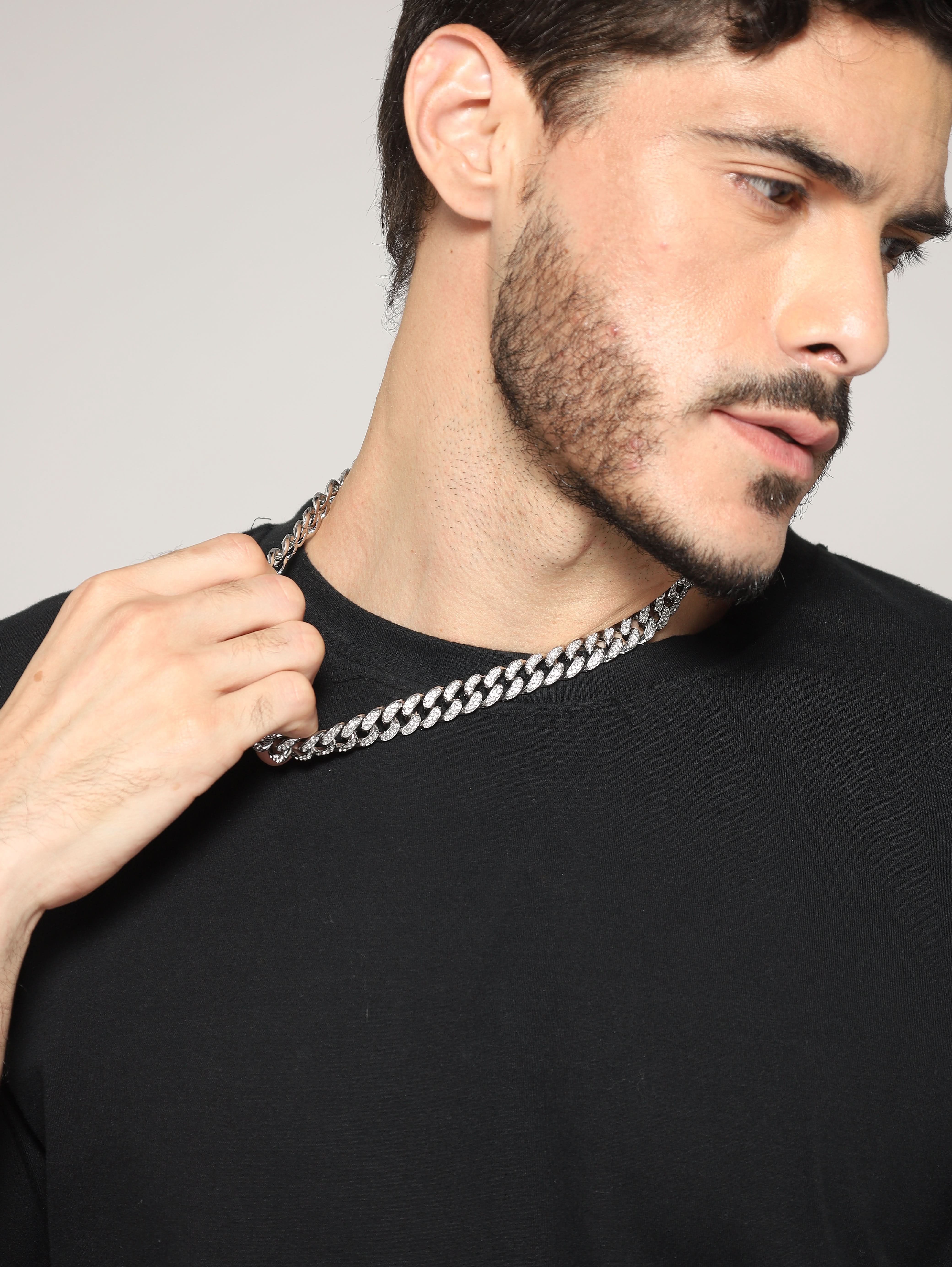 Diamond Cuban Chain (Silver)