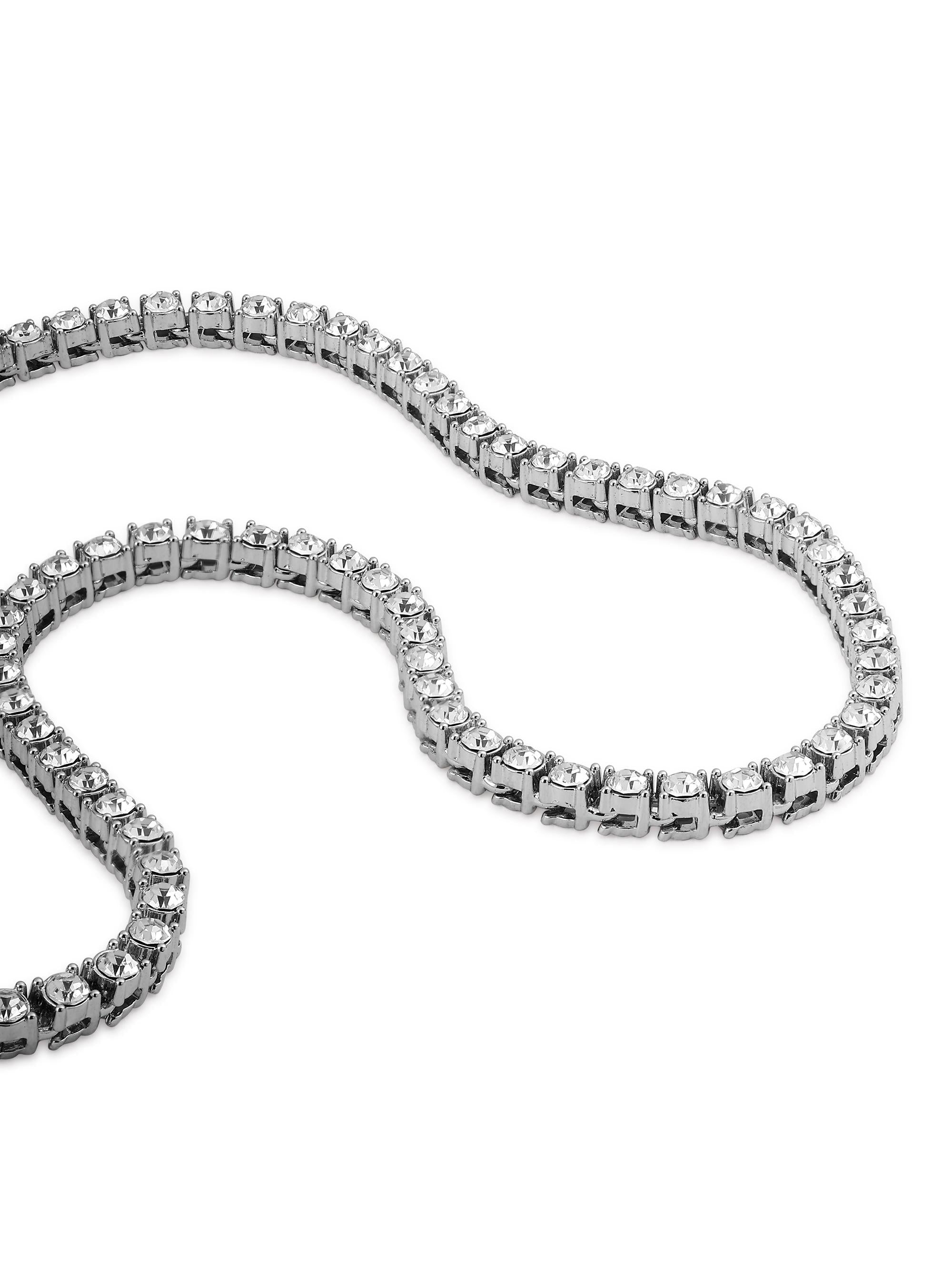 Diamond Tennis Chain (Silver)