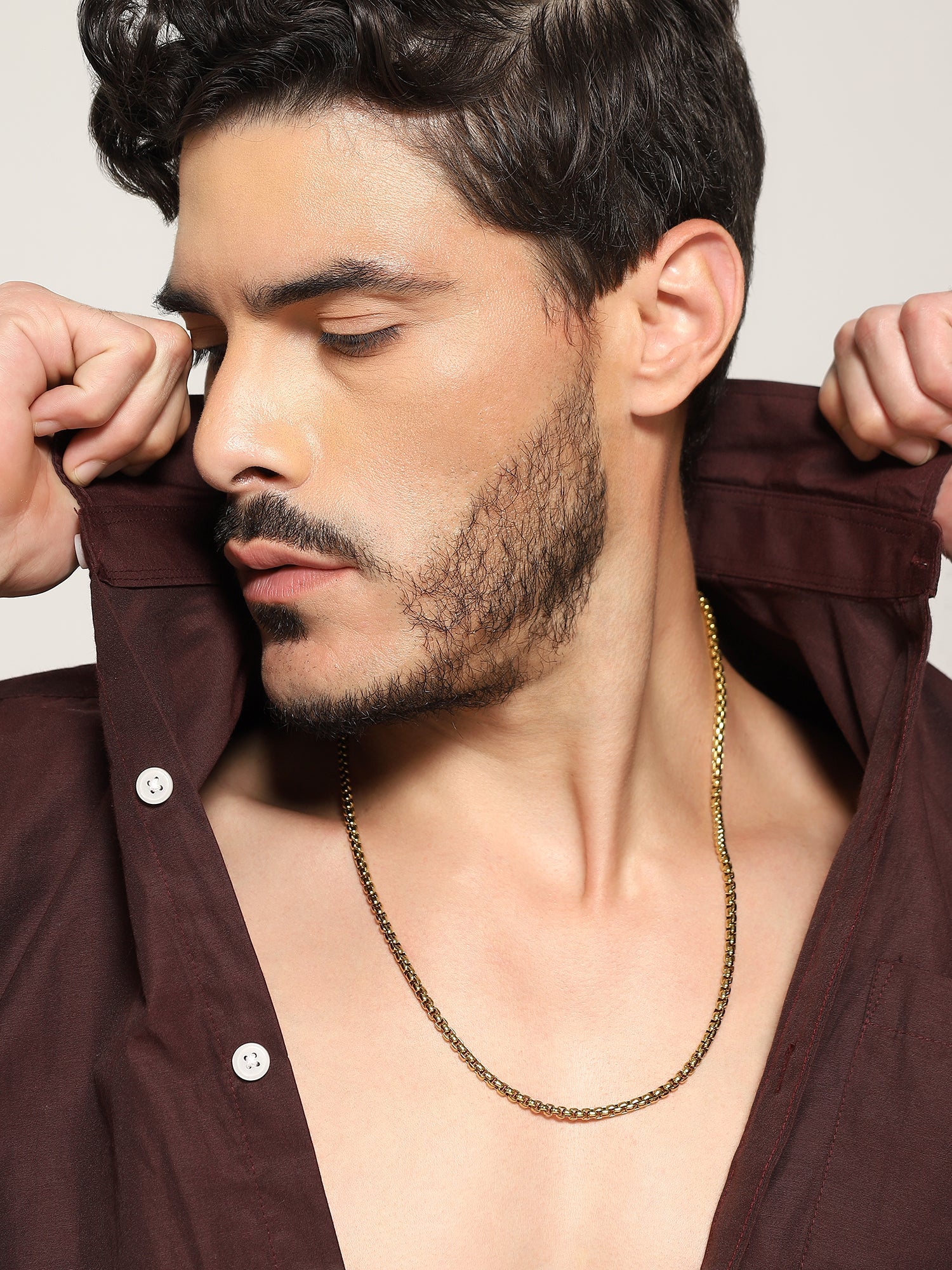 Square Rolo Chain (Gold)