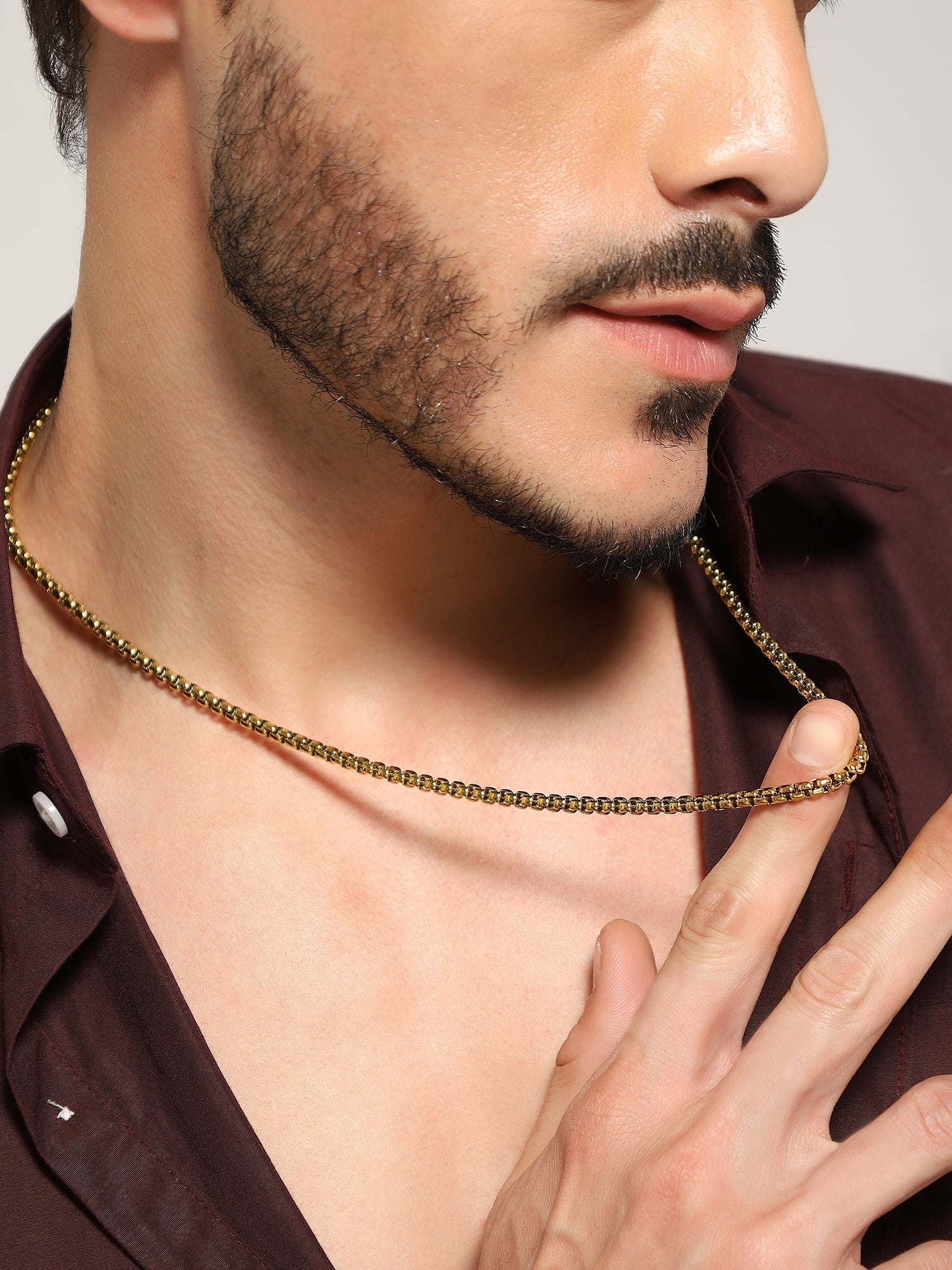 Square Rolo Chain (Gold)