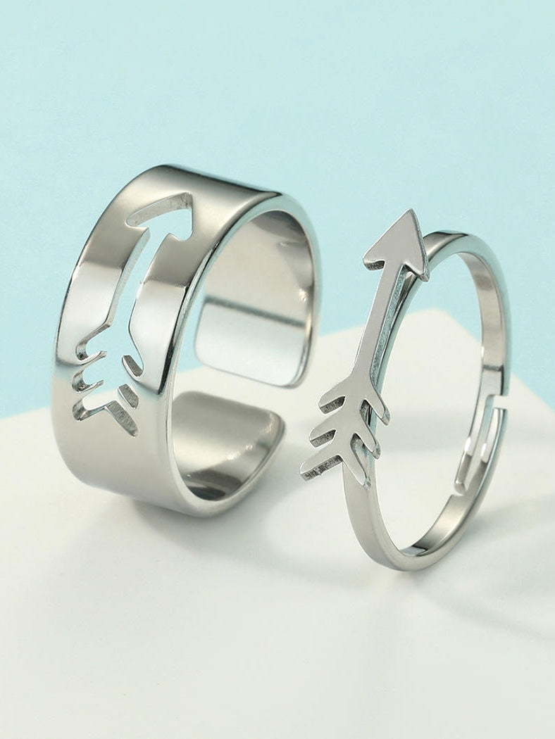 Arrow Couple Ring Set