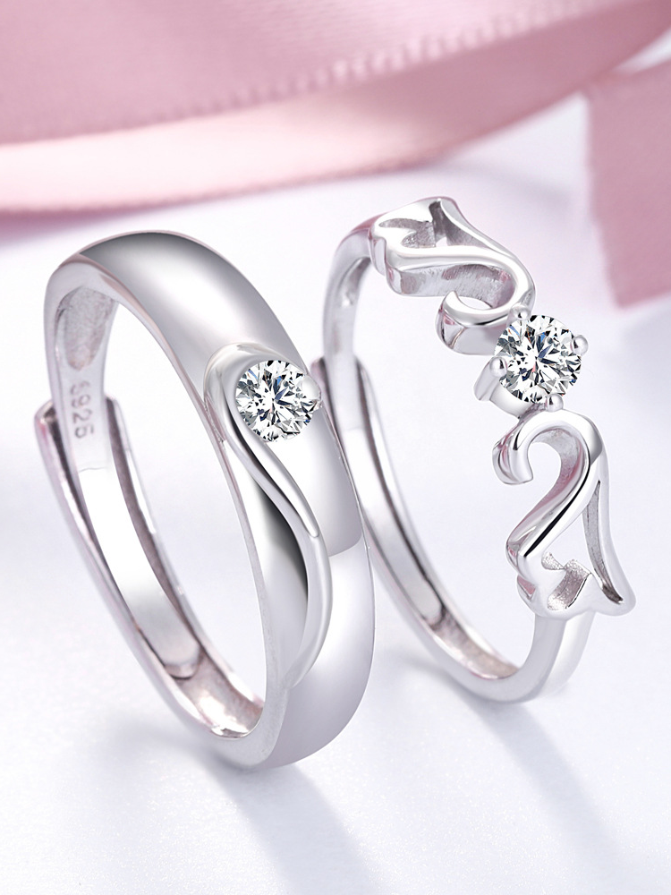 Angel's Love Couple Ring Set