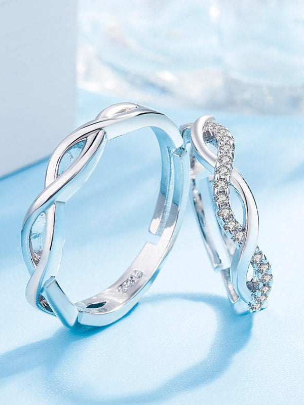 Infinite Love Couple Ring Set