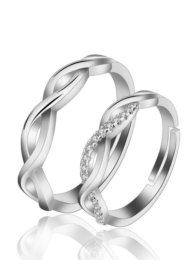 Infinite Love Couple Ring Set