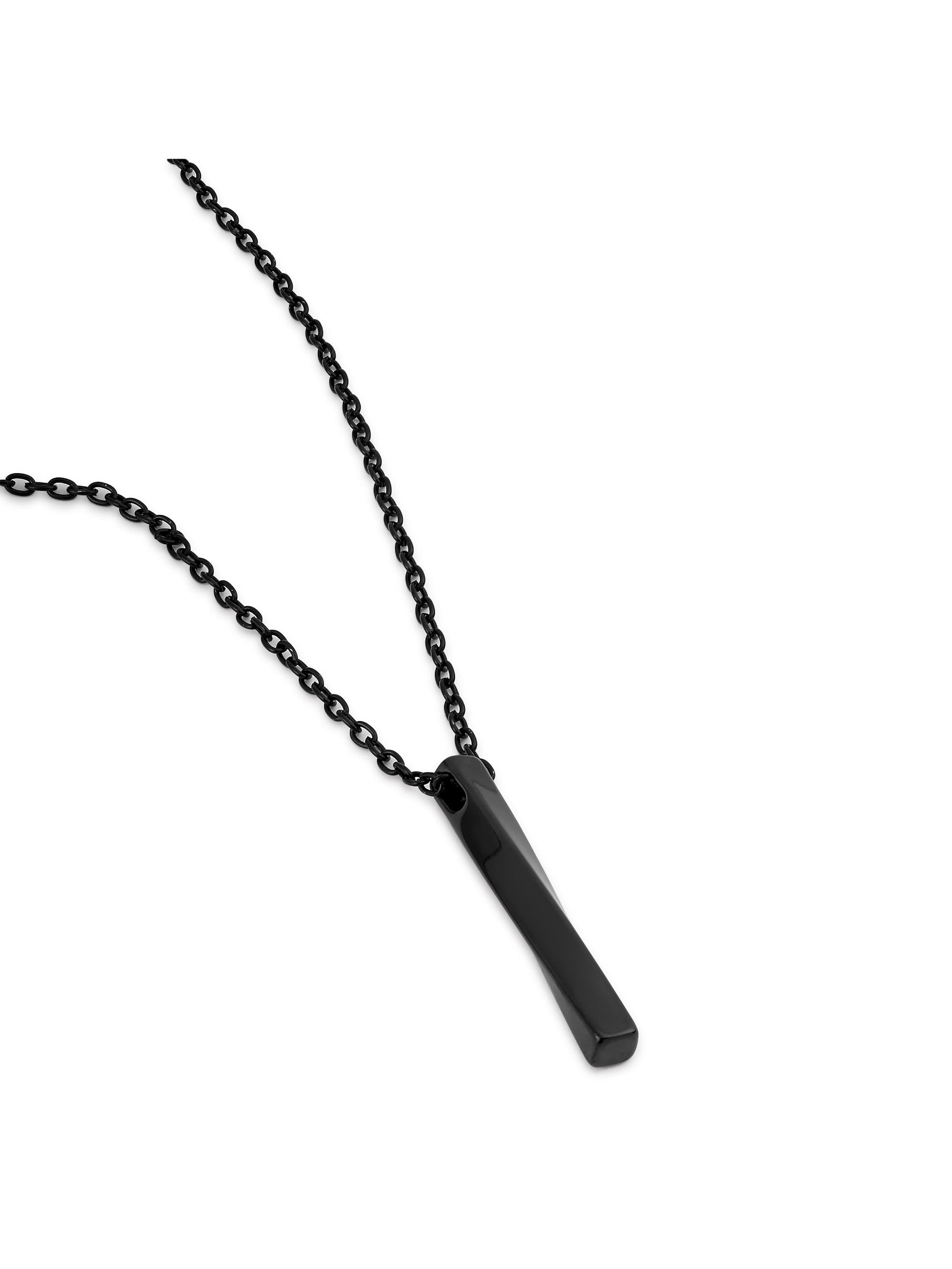 Twisted Long Vertical Bar Pendant
