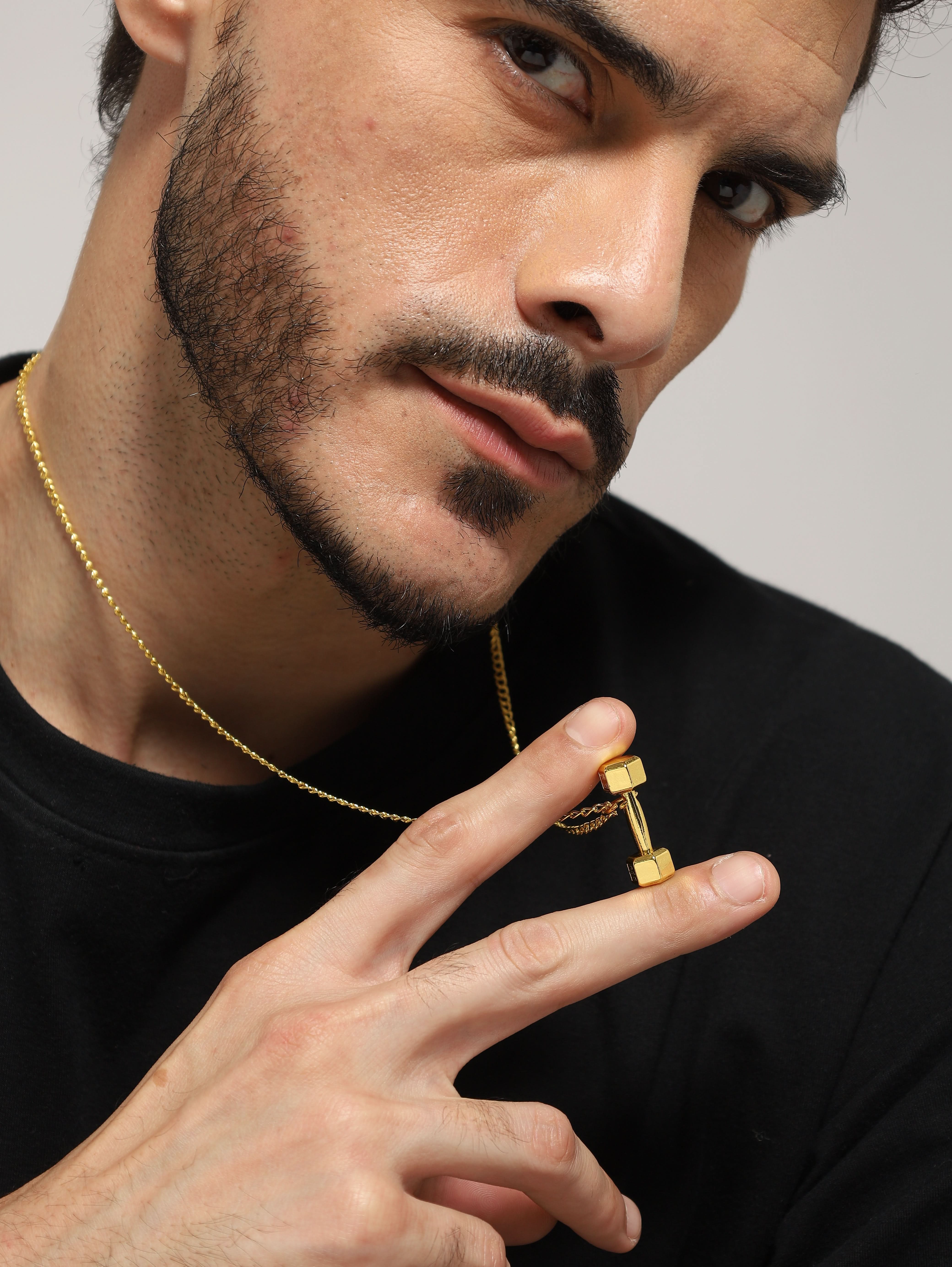 Dumbell Pendant (Gold)