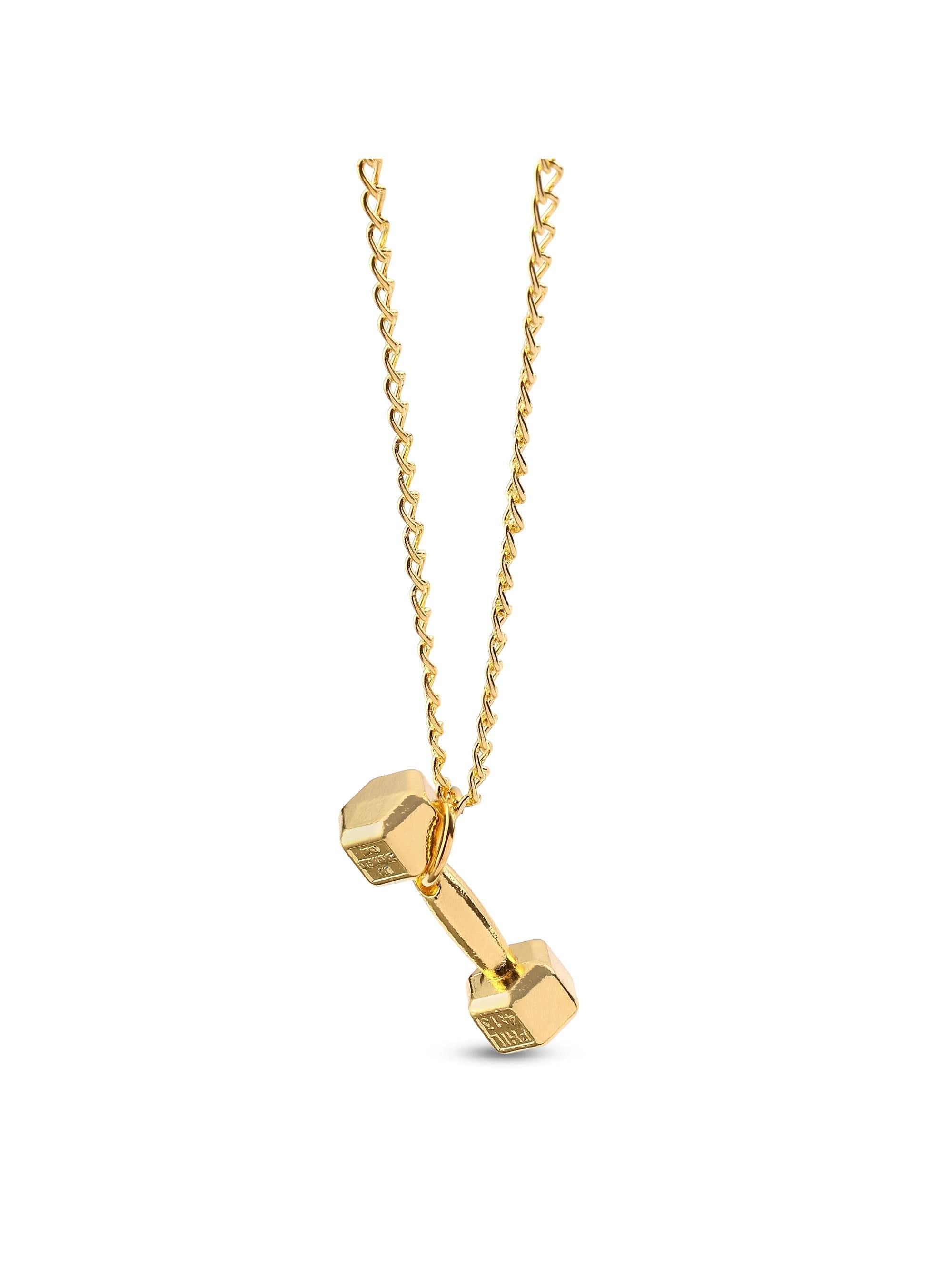 Dumbell Pendant (Gold)