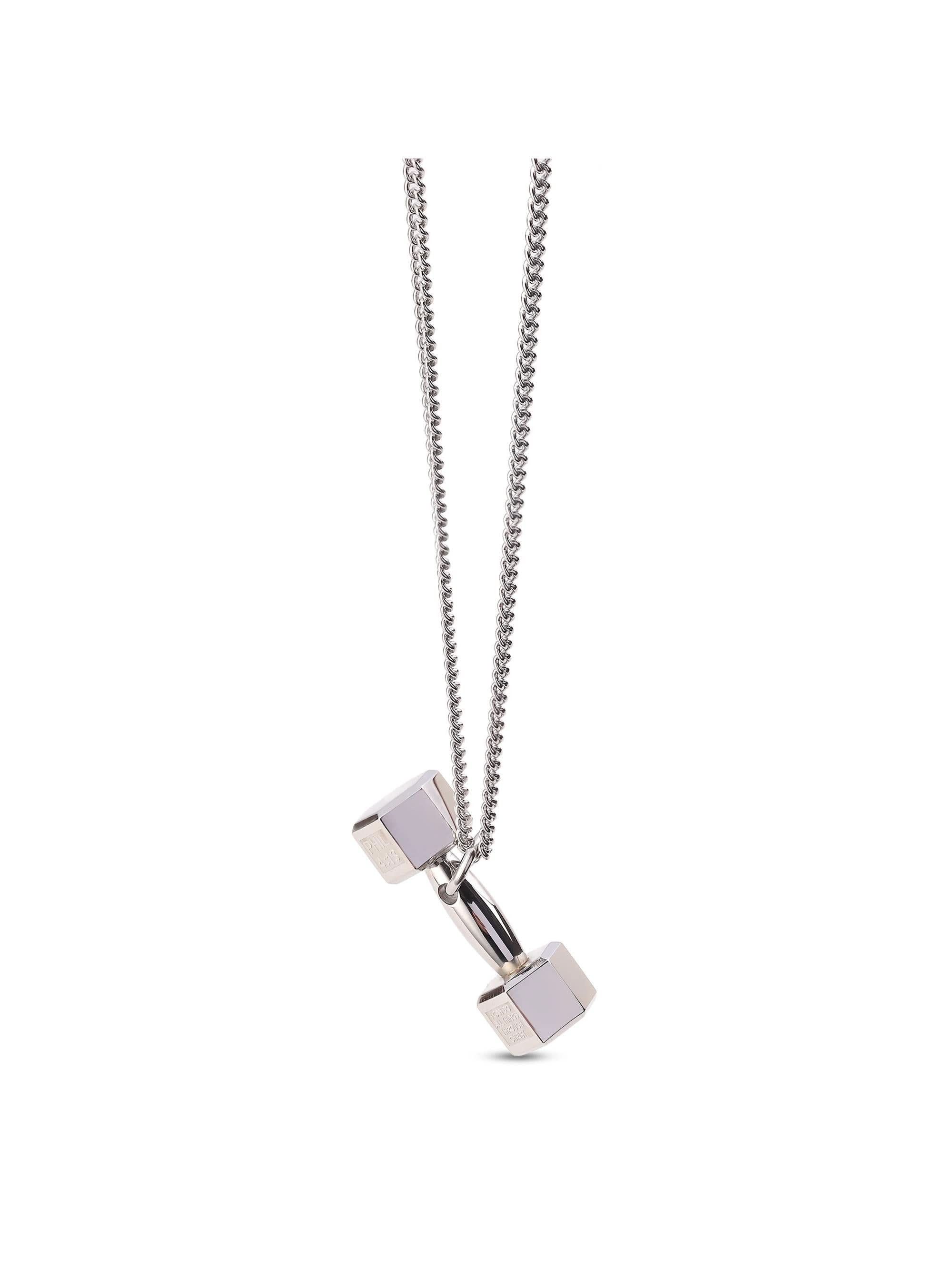 Dumbell Pendant (Silver)