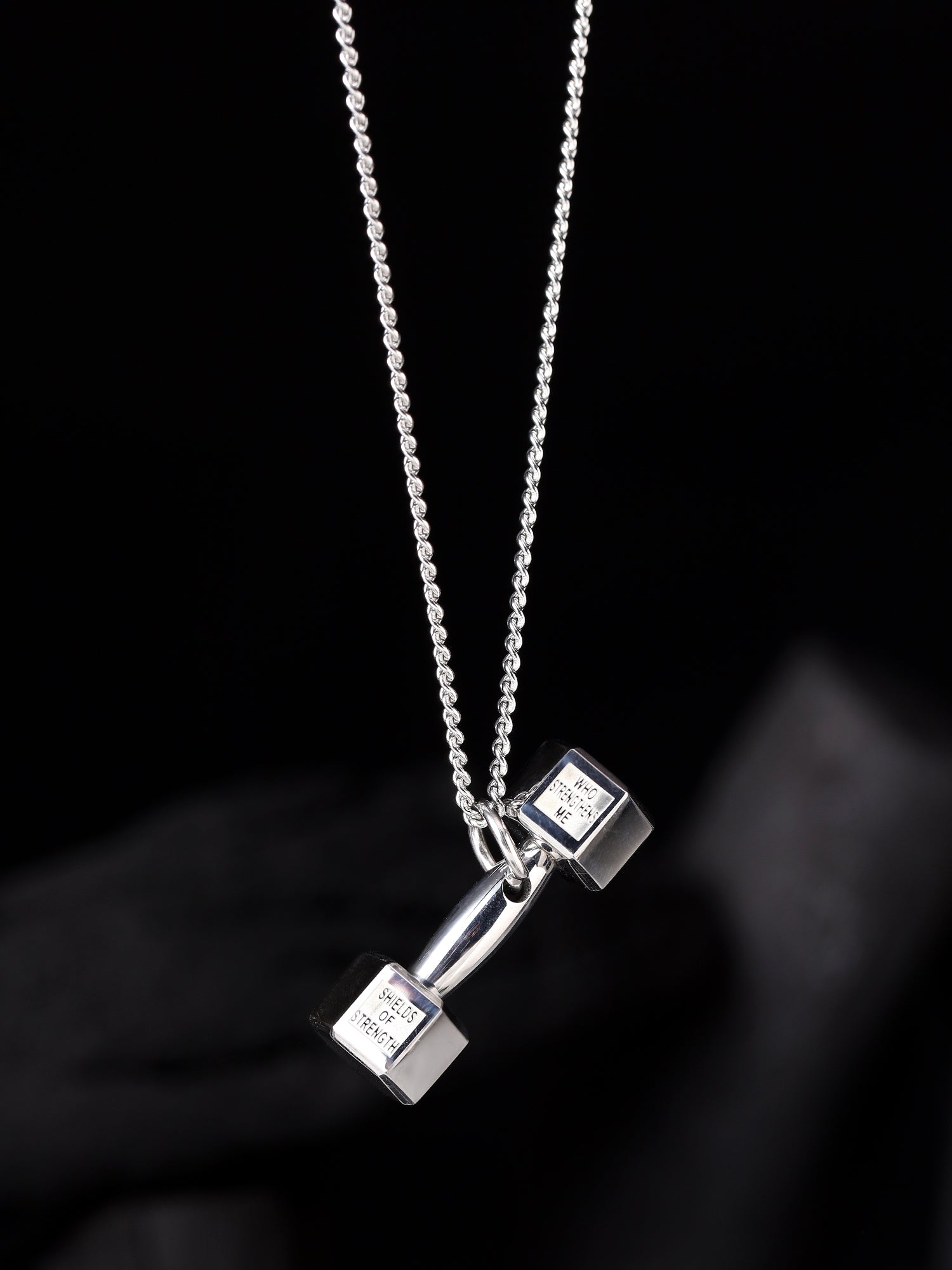 Dumbell Pendant (Silver)