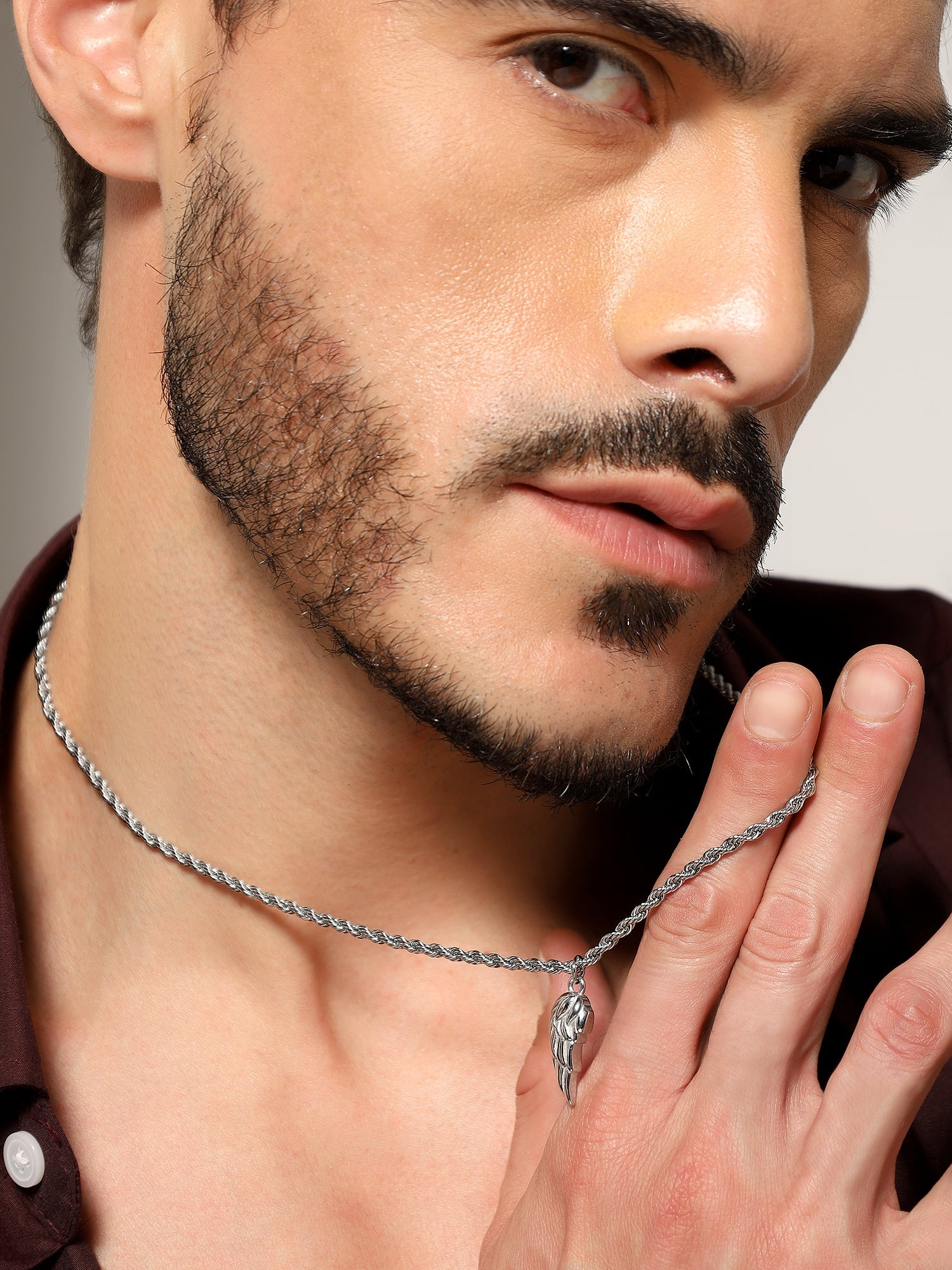 Cupid Angel Wing Pendant (Silver)