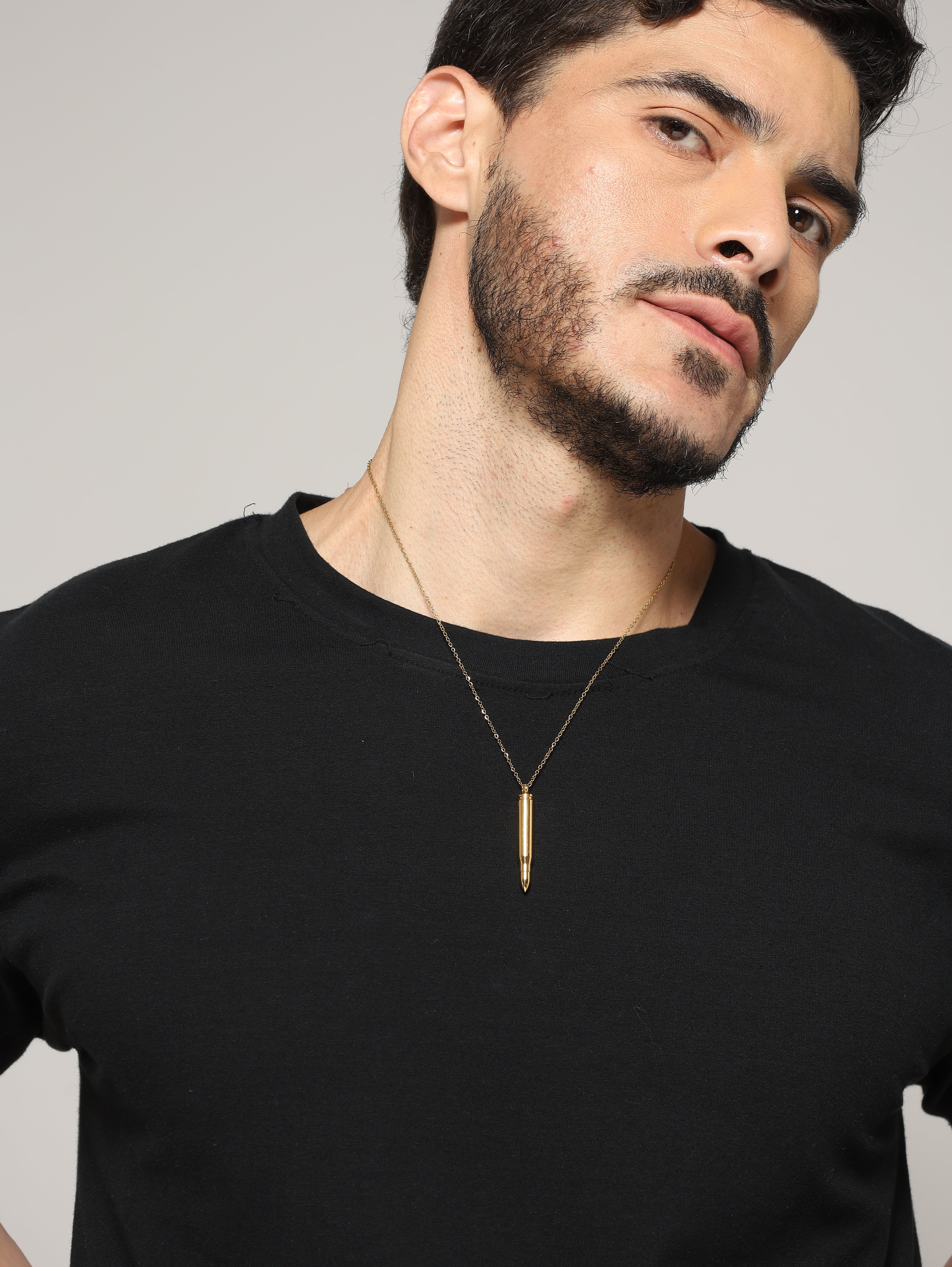 Bullet Head Pendant (Gold)