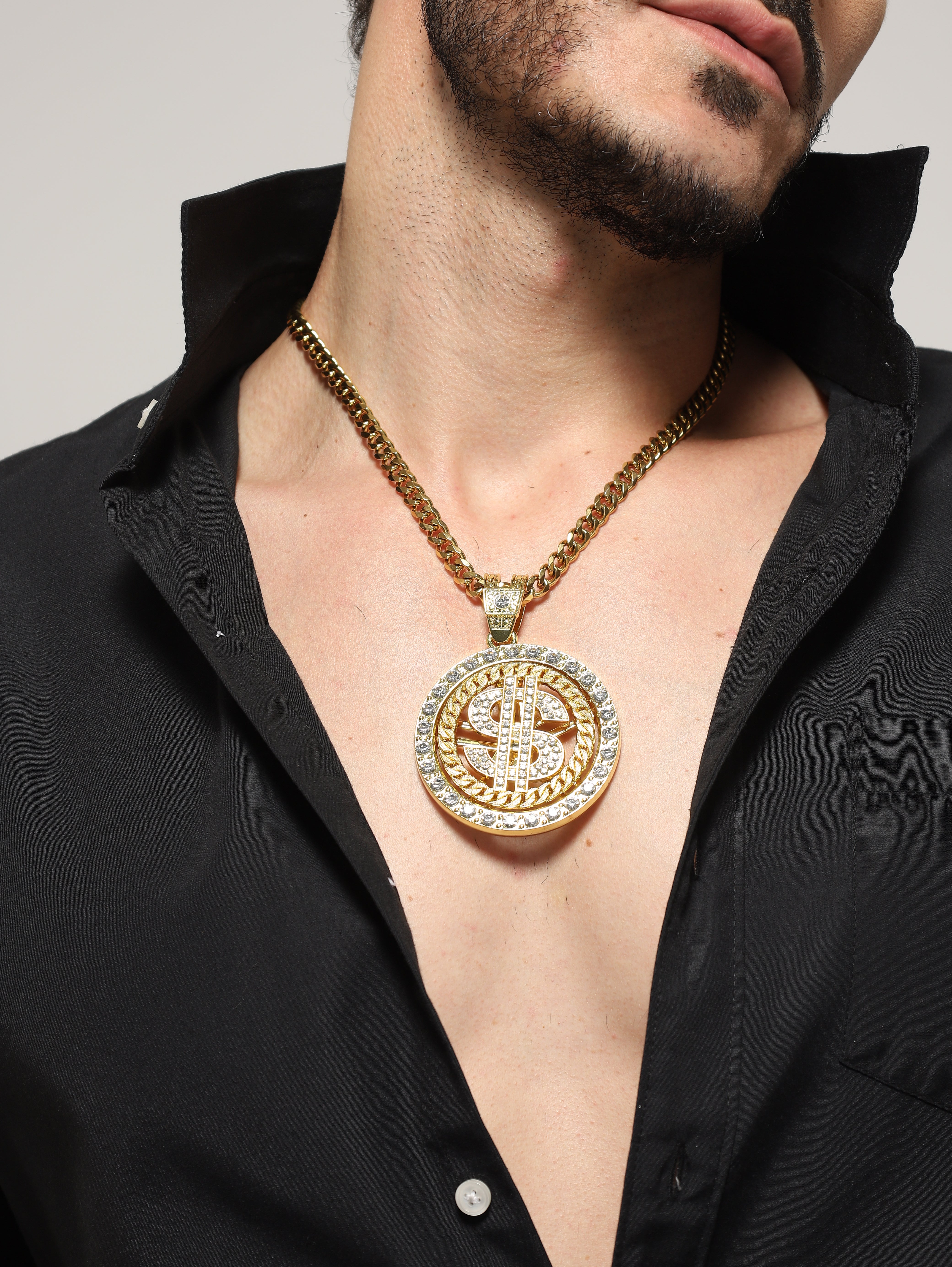 Luxe Dollar Spinner Pendant