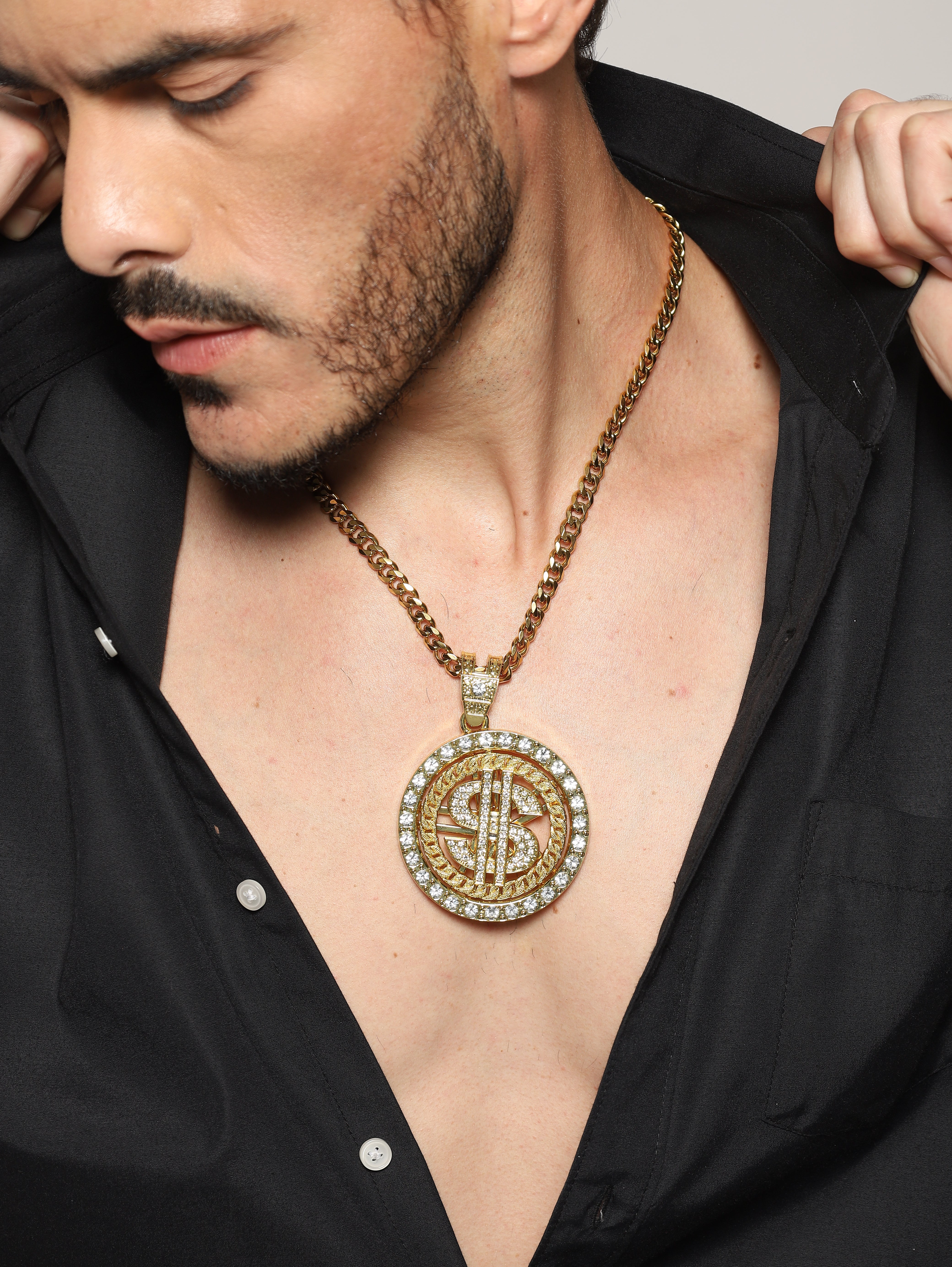 Luxe Dollar Spinner Pendant