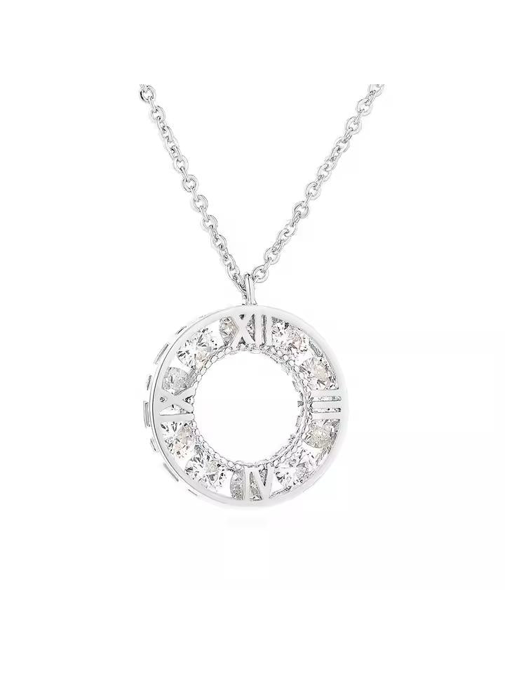 Zirconia Round Circle Pendant