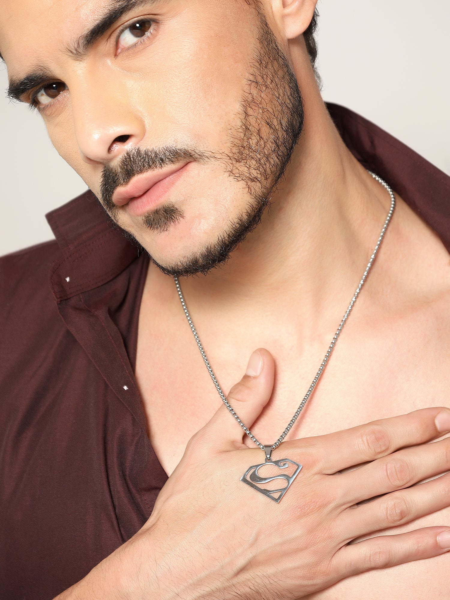 Superman Krypton Icon Pendant (Silver)