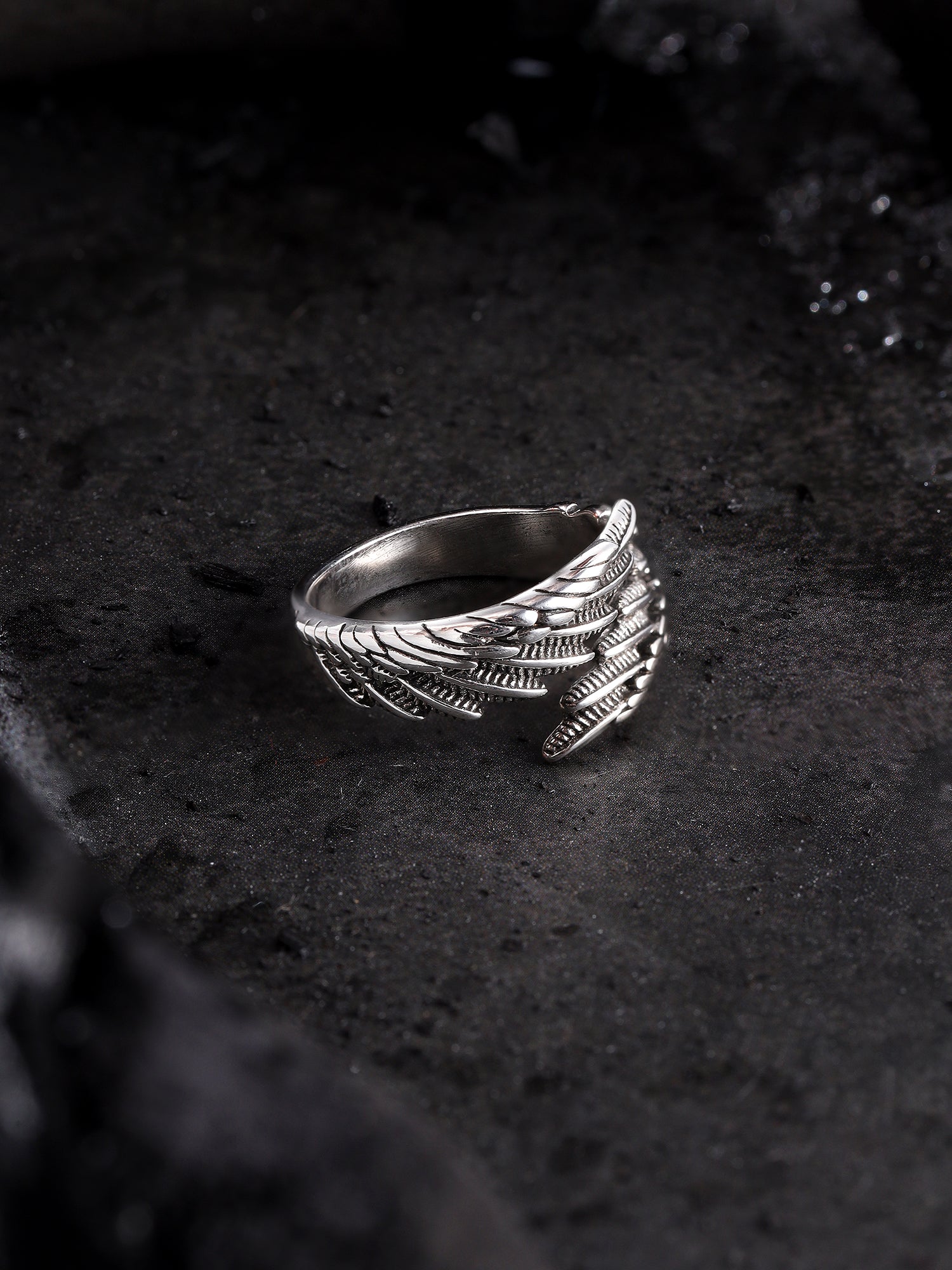 Old Feather Ring (Silver)