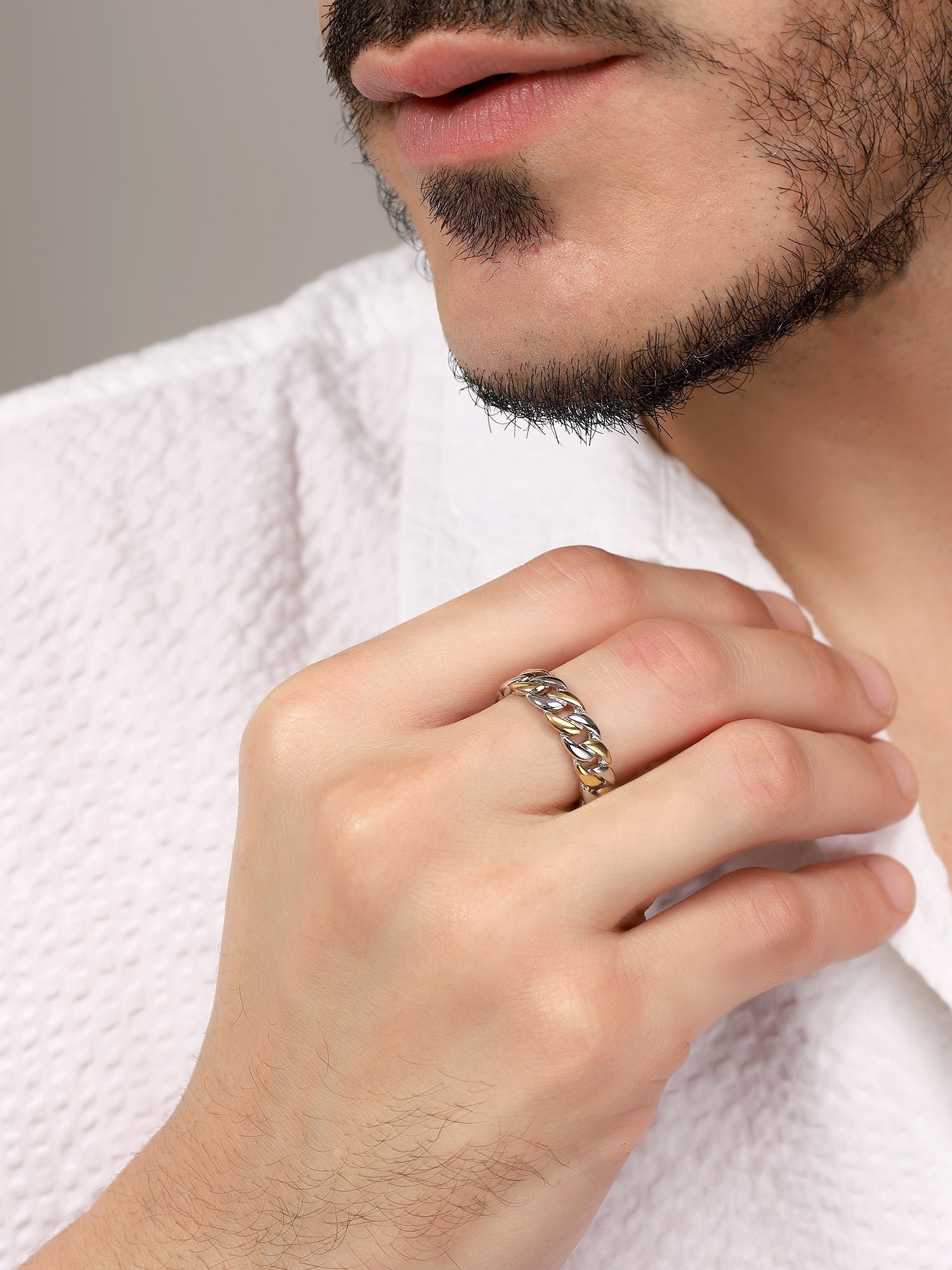 Cuban Link Finger Ring