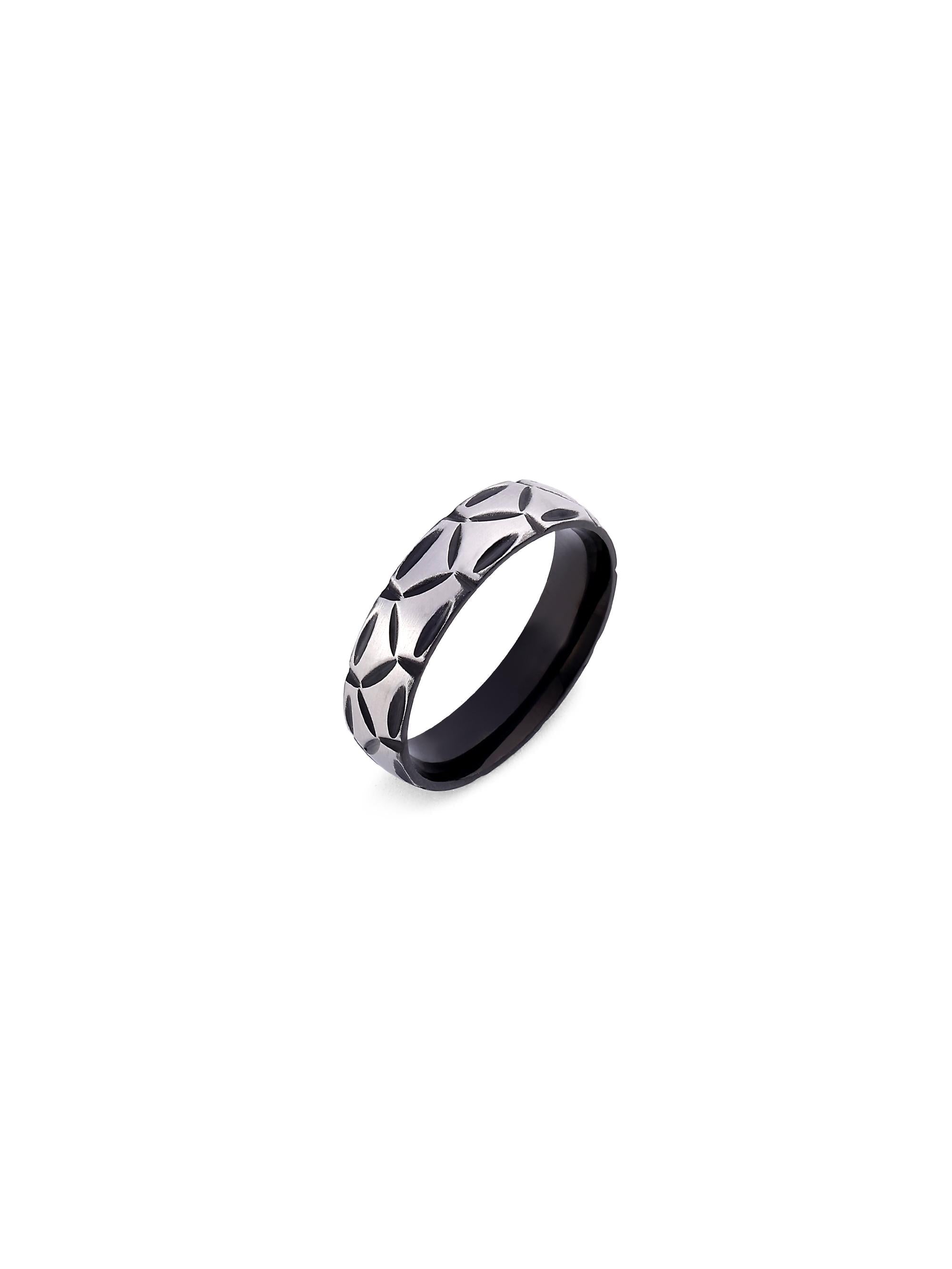 Matte Band Groove Ring