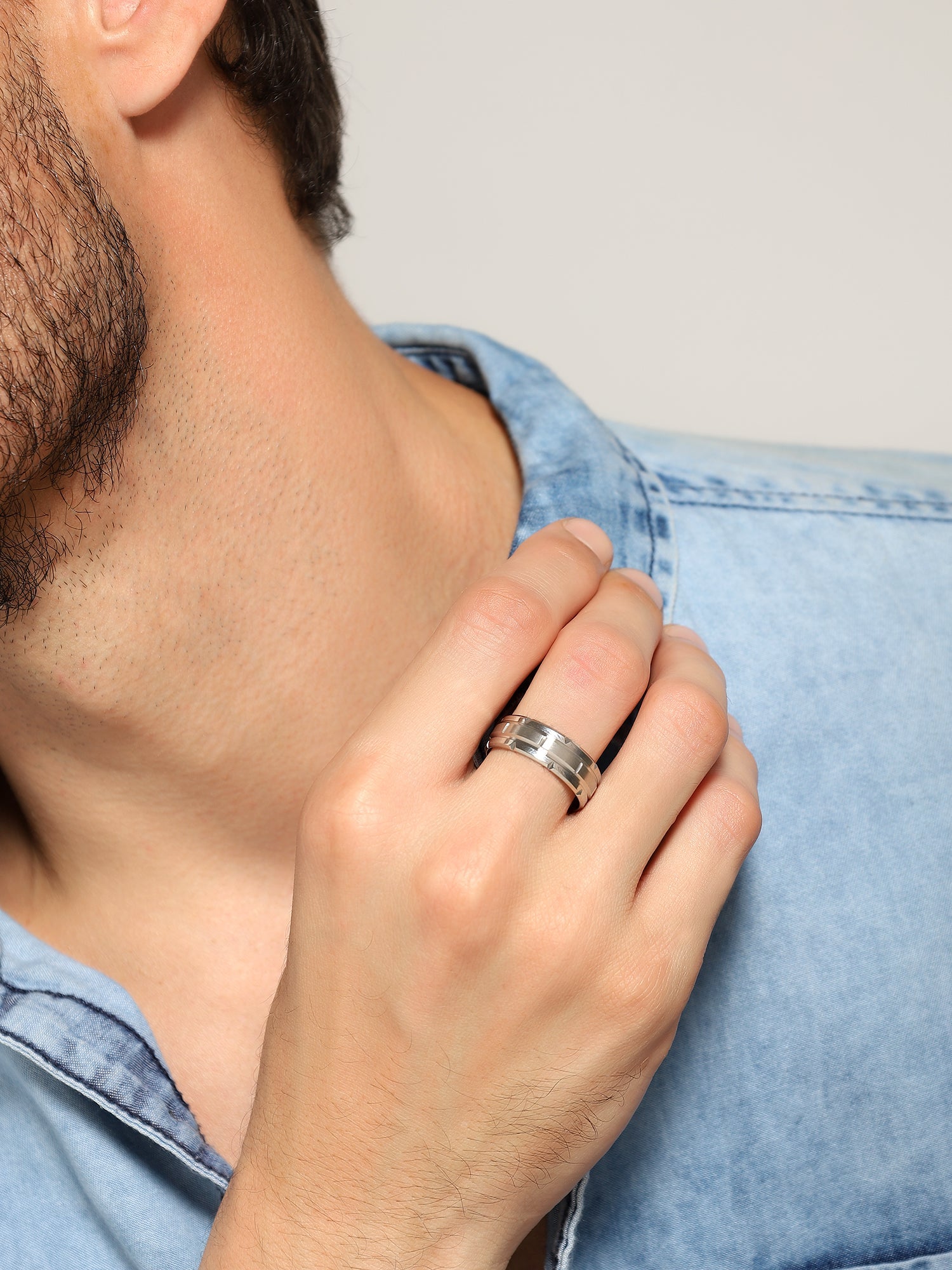Tungsten Pattern Ring