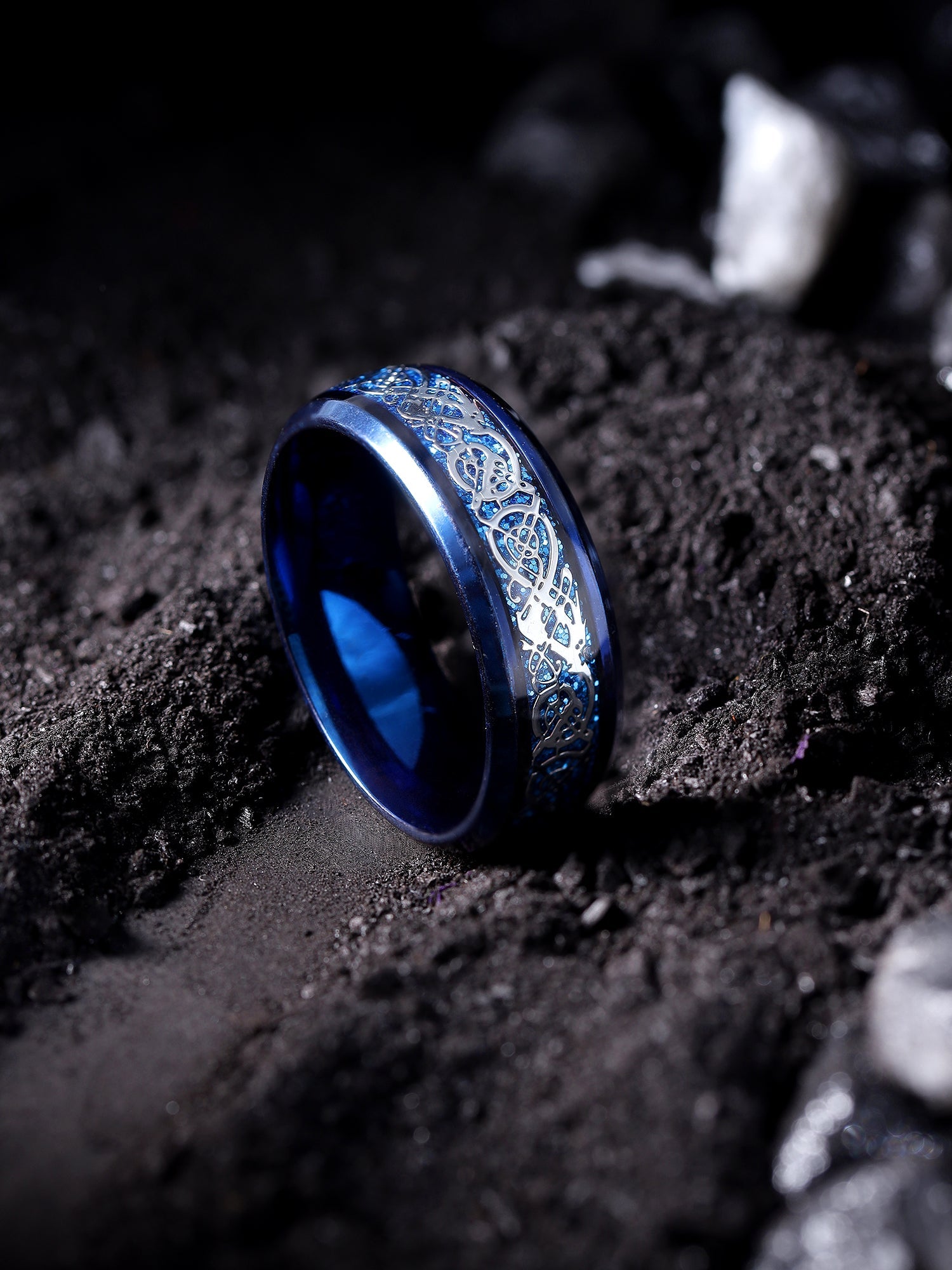 Dragon Inlay Anillo Ring