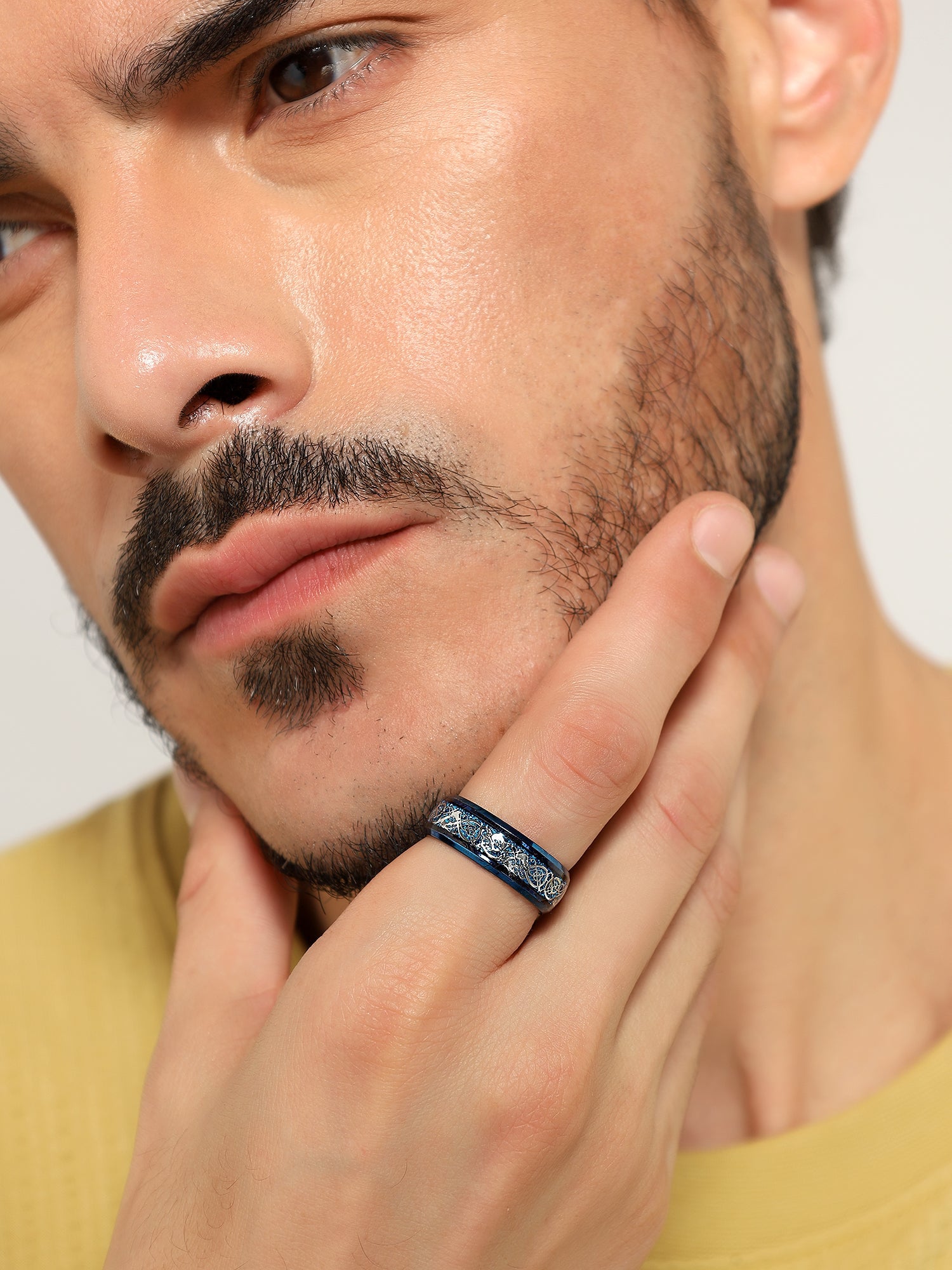 Dragon Inlay Anillo Ring