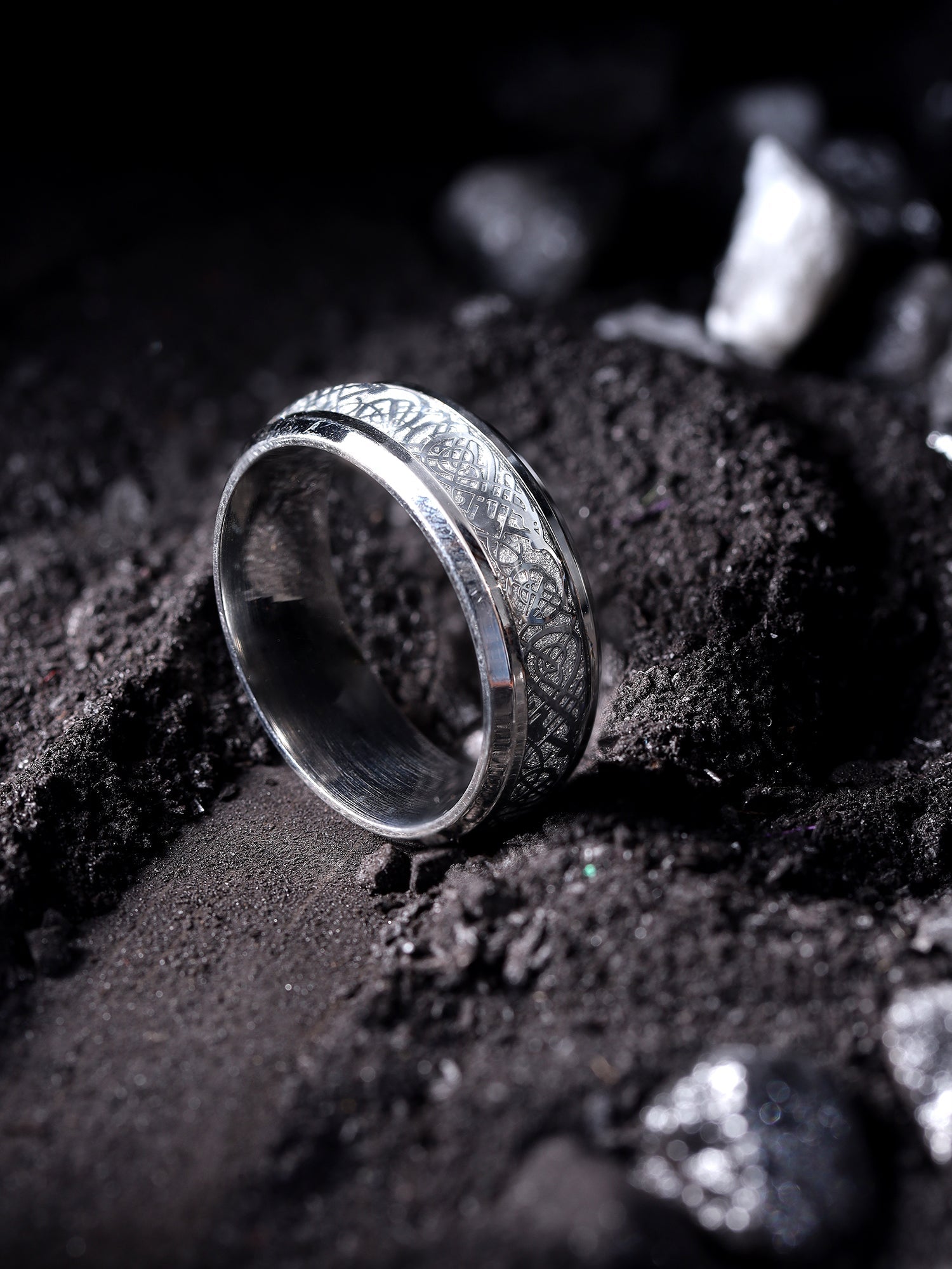 Dragon Inlay Anillo Ring