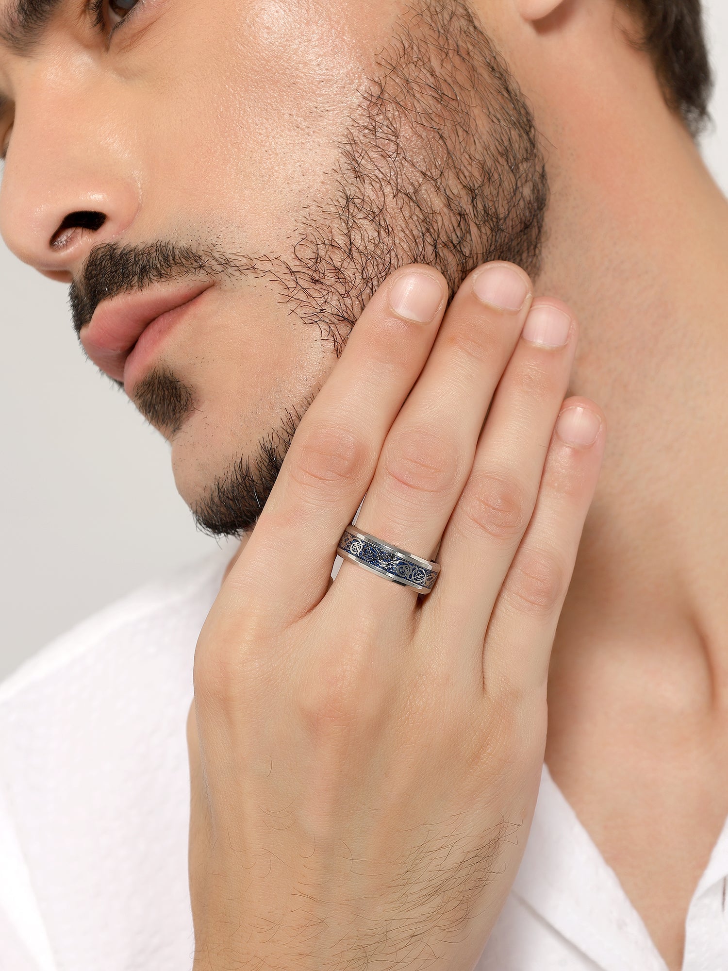 Dragon Inlay Anillo Ring