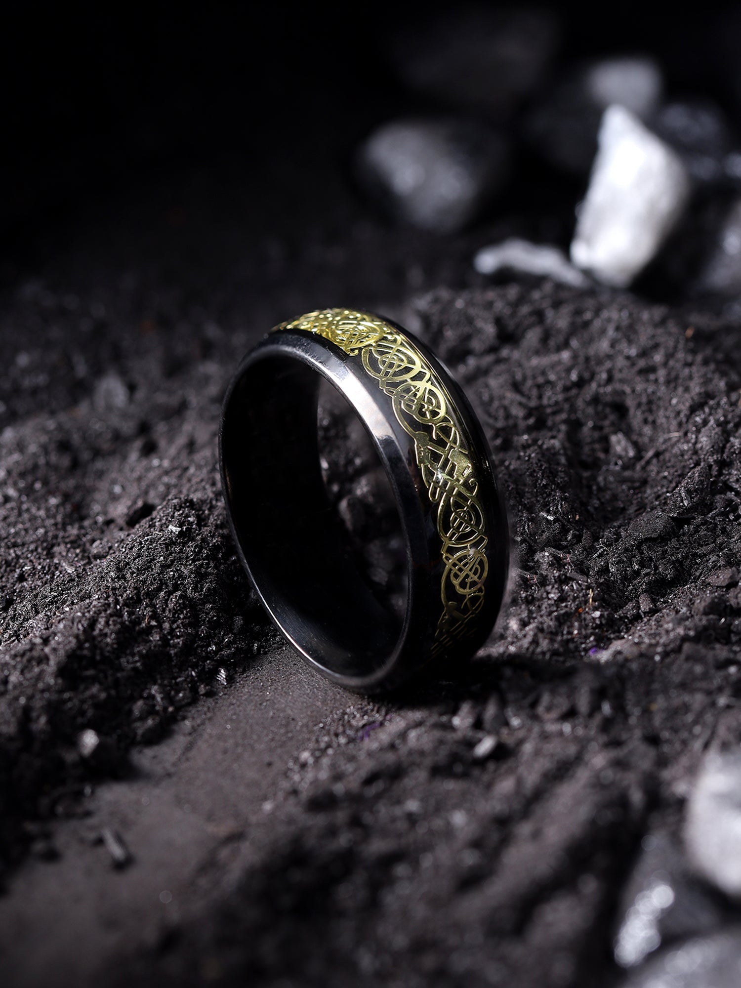 Dragon Inlay Anillo Ring