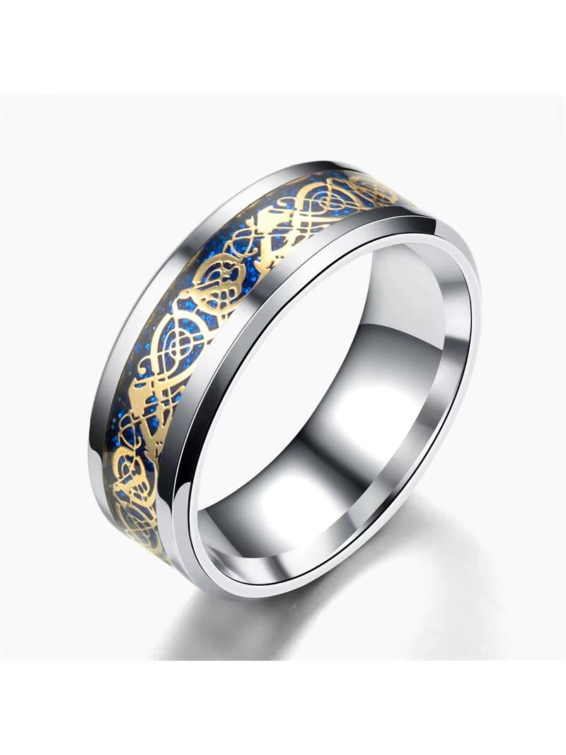 Dragon Inlay Anillo Ring