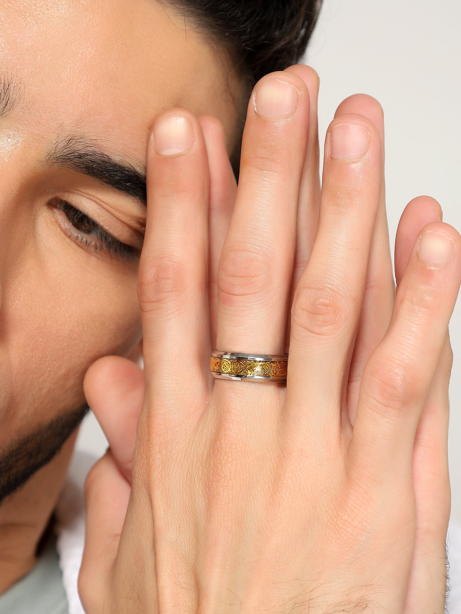 Dragon Inlay Anillo Ring