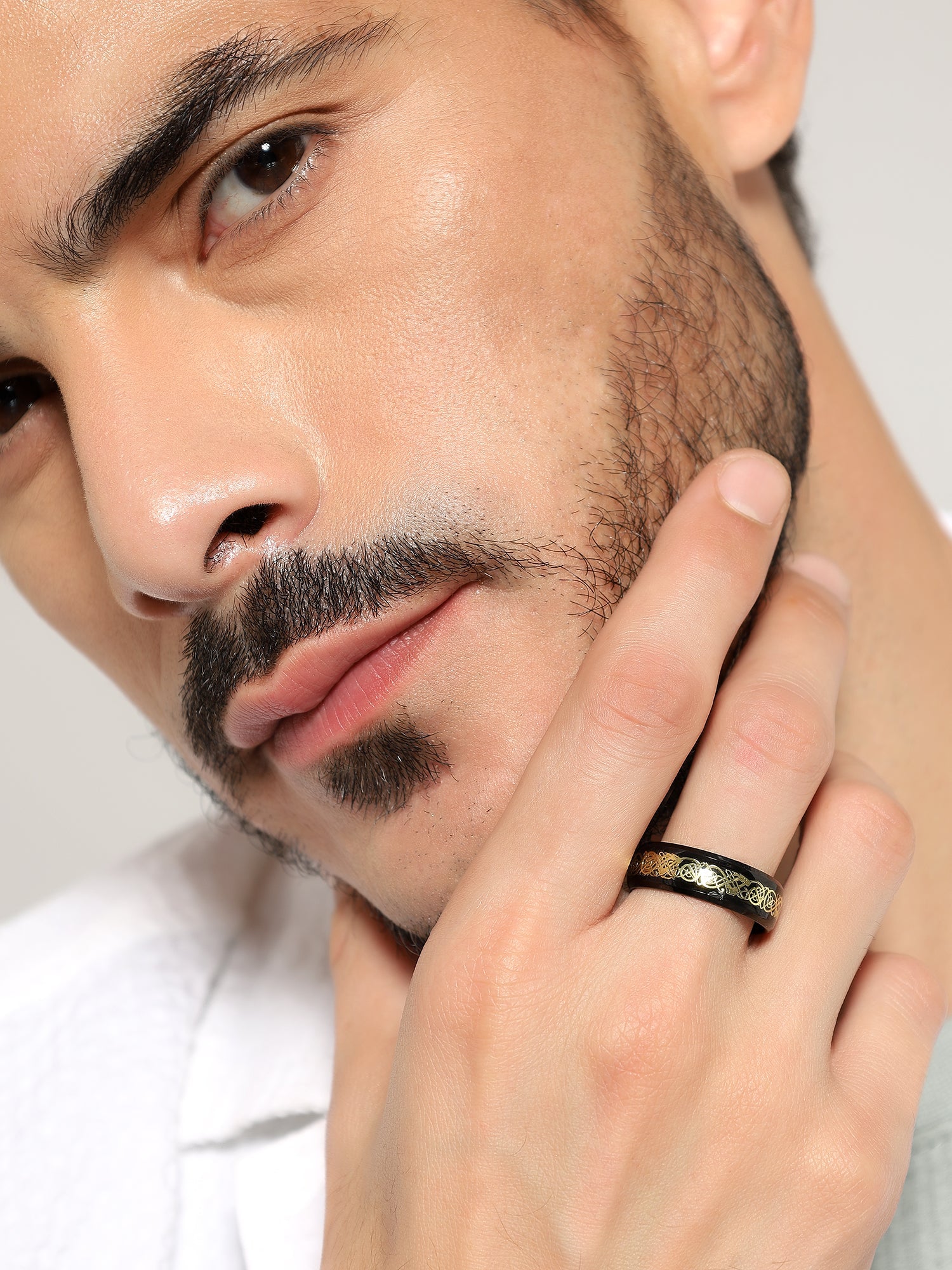 Dragon Inlay Anillo Ring