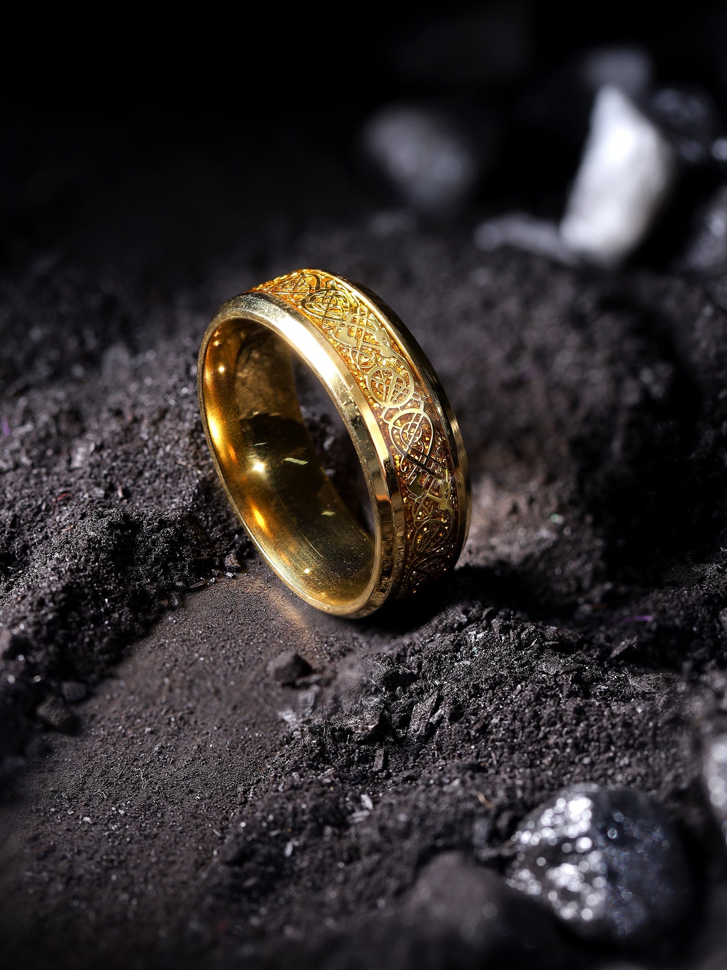 Dragon Inlay Anillo Ring