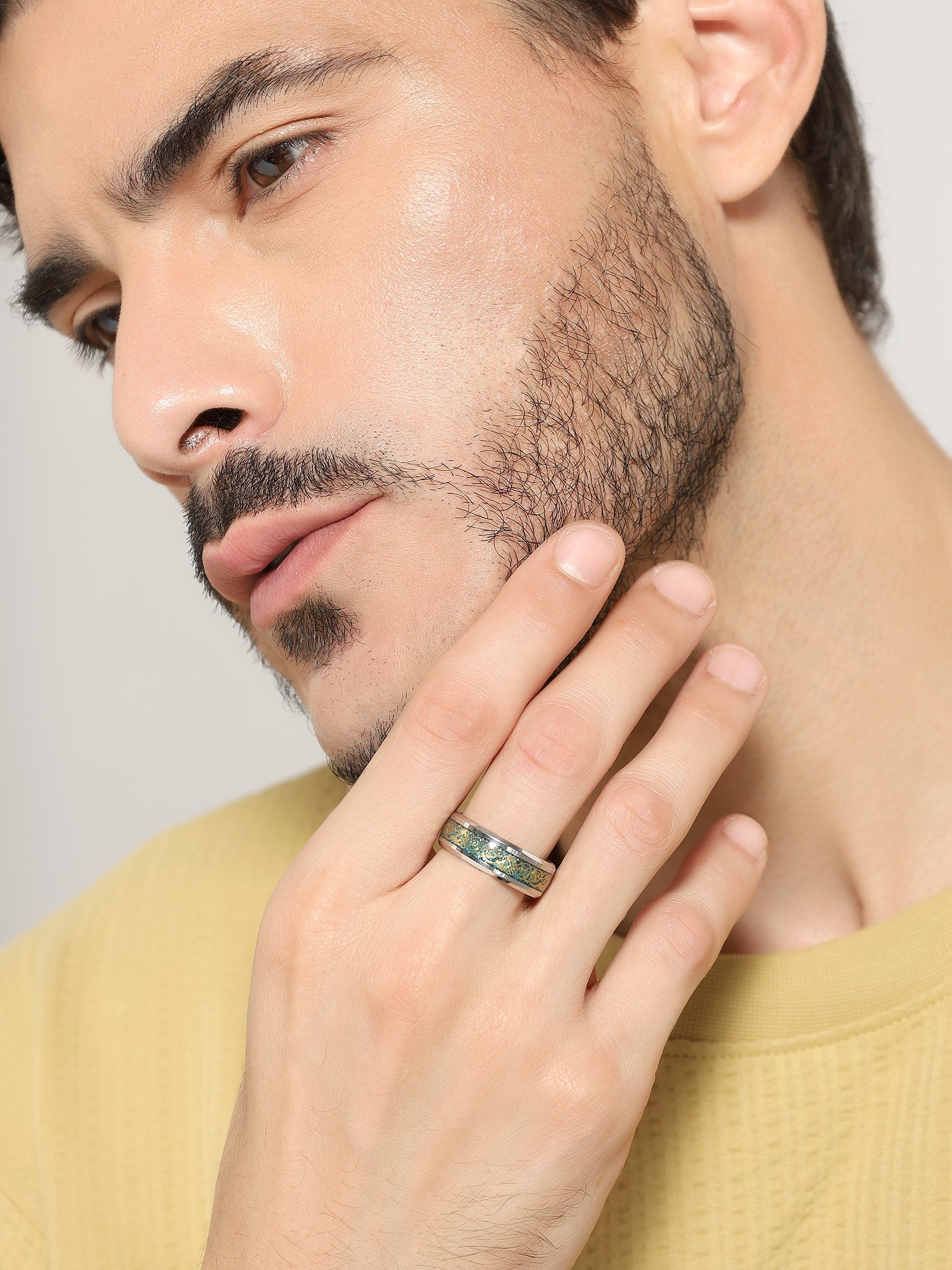 Dragon Inlay Anillo Ring